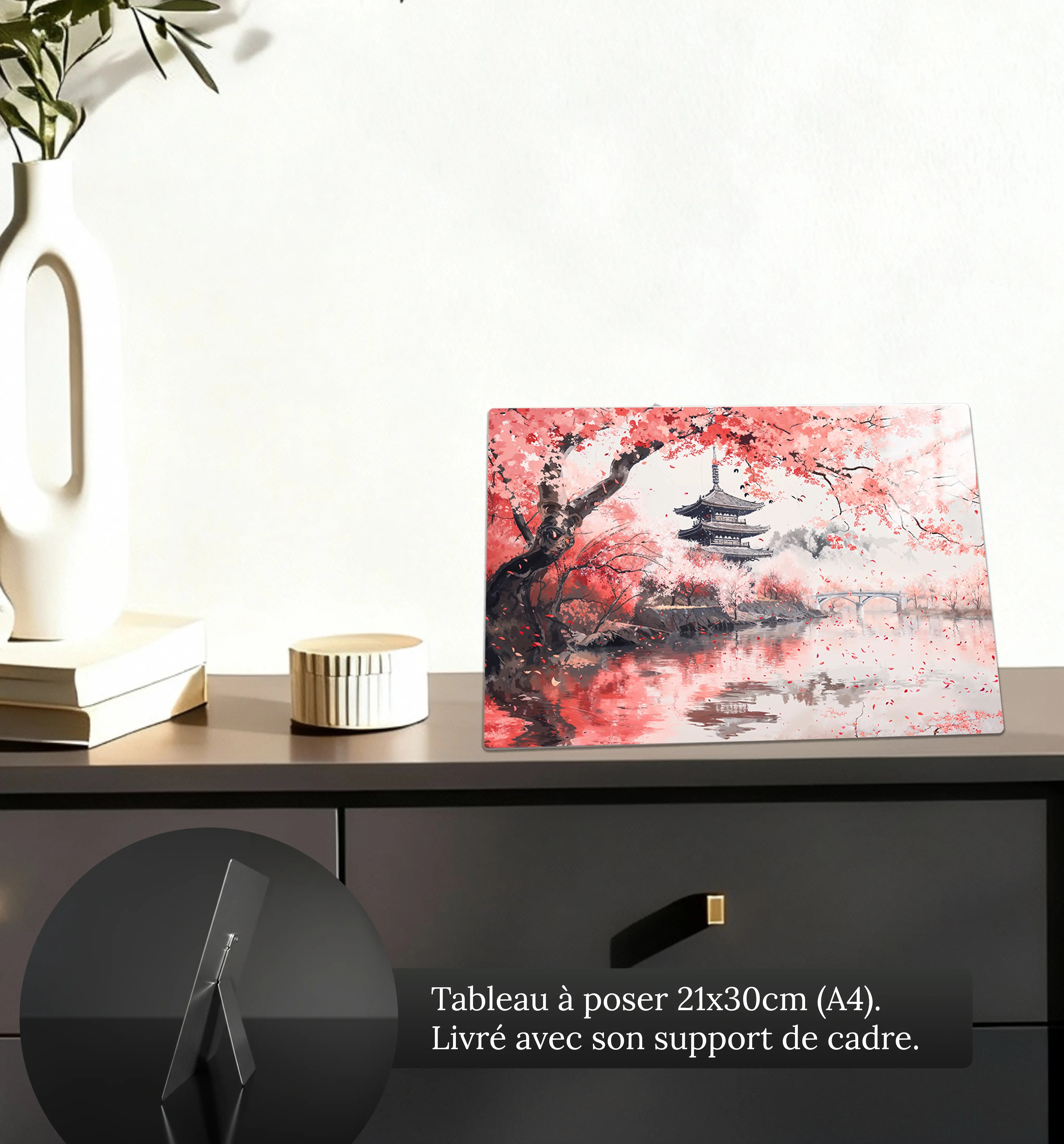 tableau-japonais-cerisier-petit-format-a-poser-sur-meuble | DreamWay