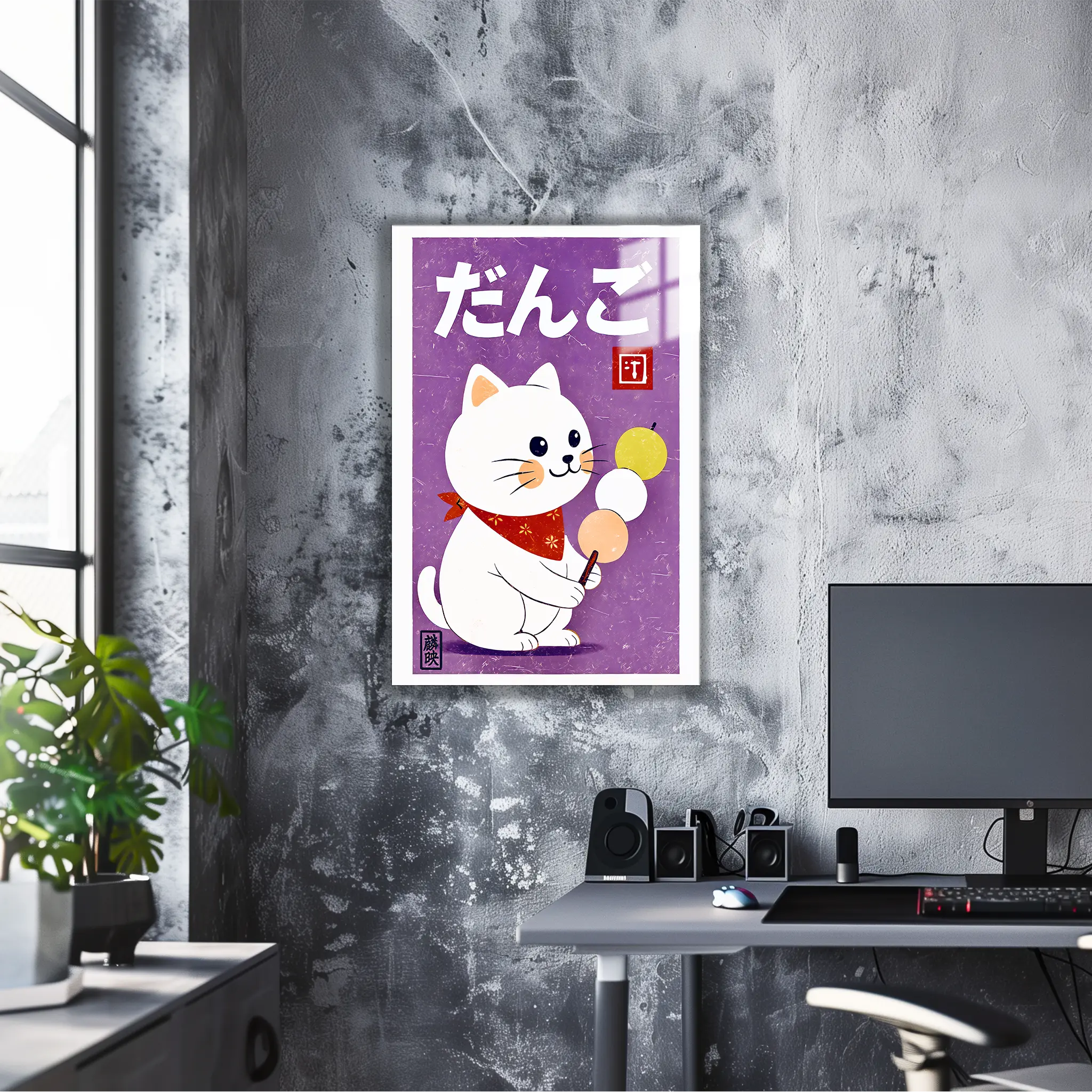 tableau-japonais-chat-mochi | DreamWay