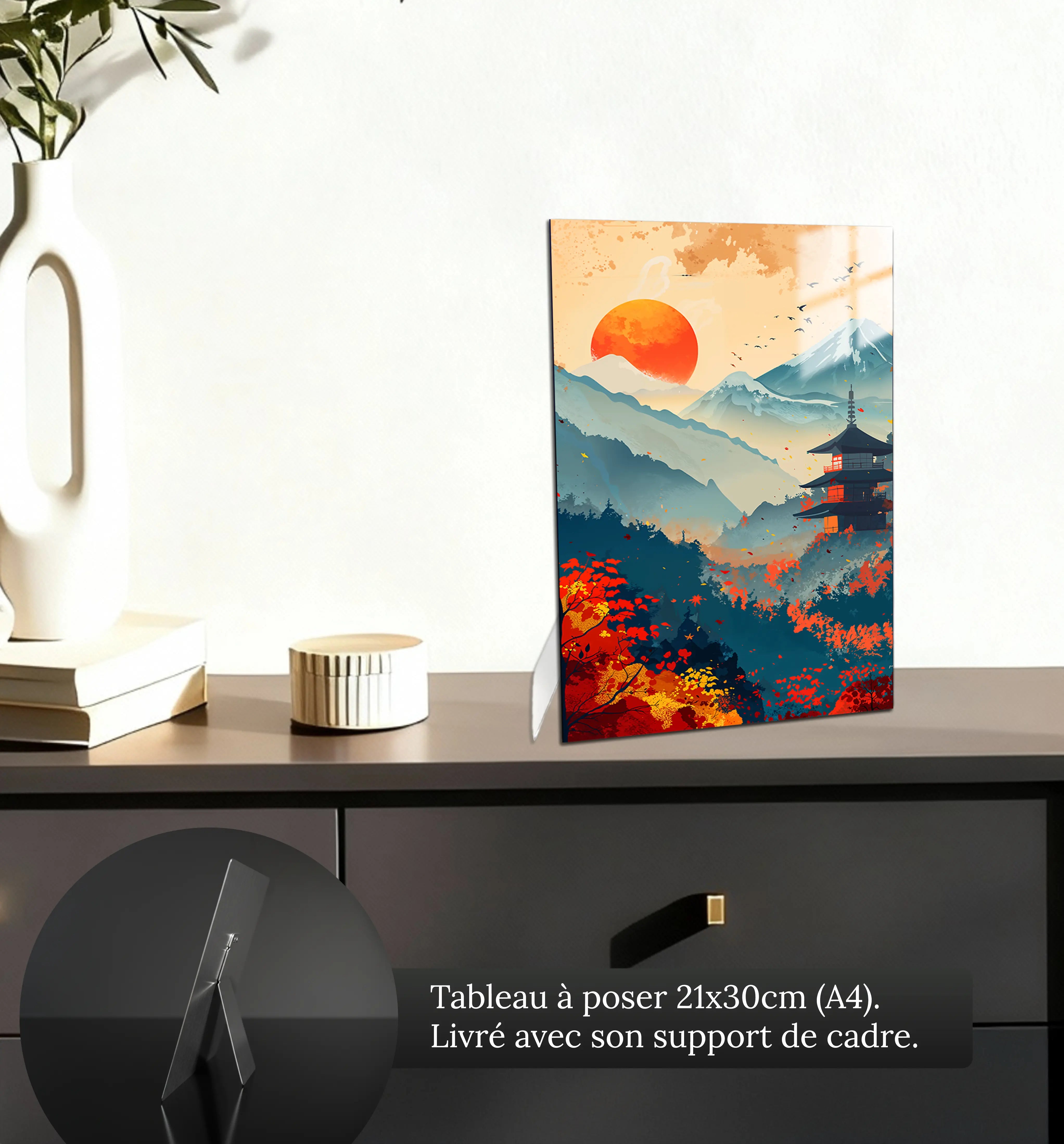 tableau-japonais-contemporain-petit-format-a-poser-sur-meuble | DreamWay