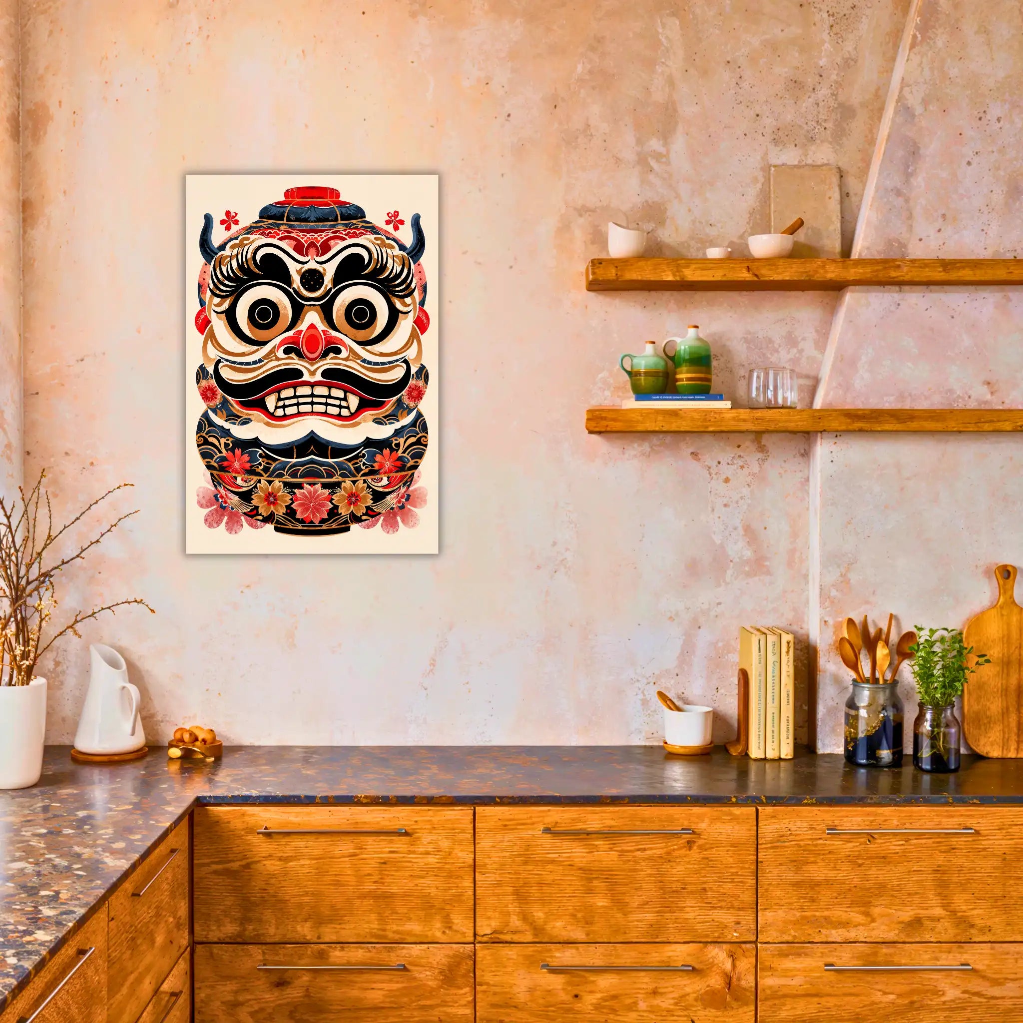 tableau-japonais-daruma-dans-la-cuisine | DreamWay