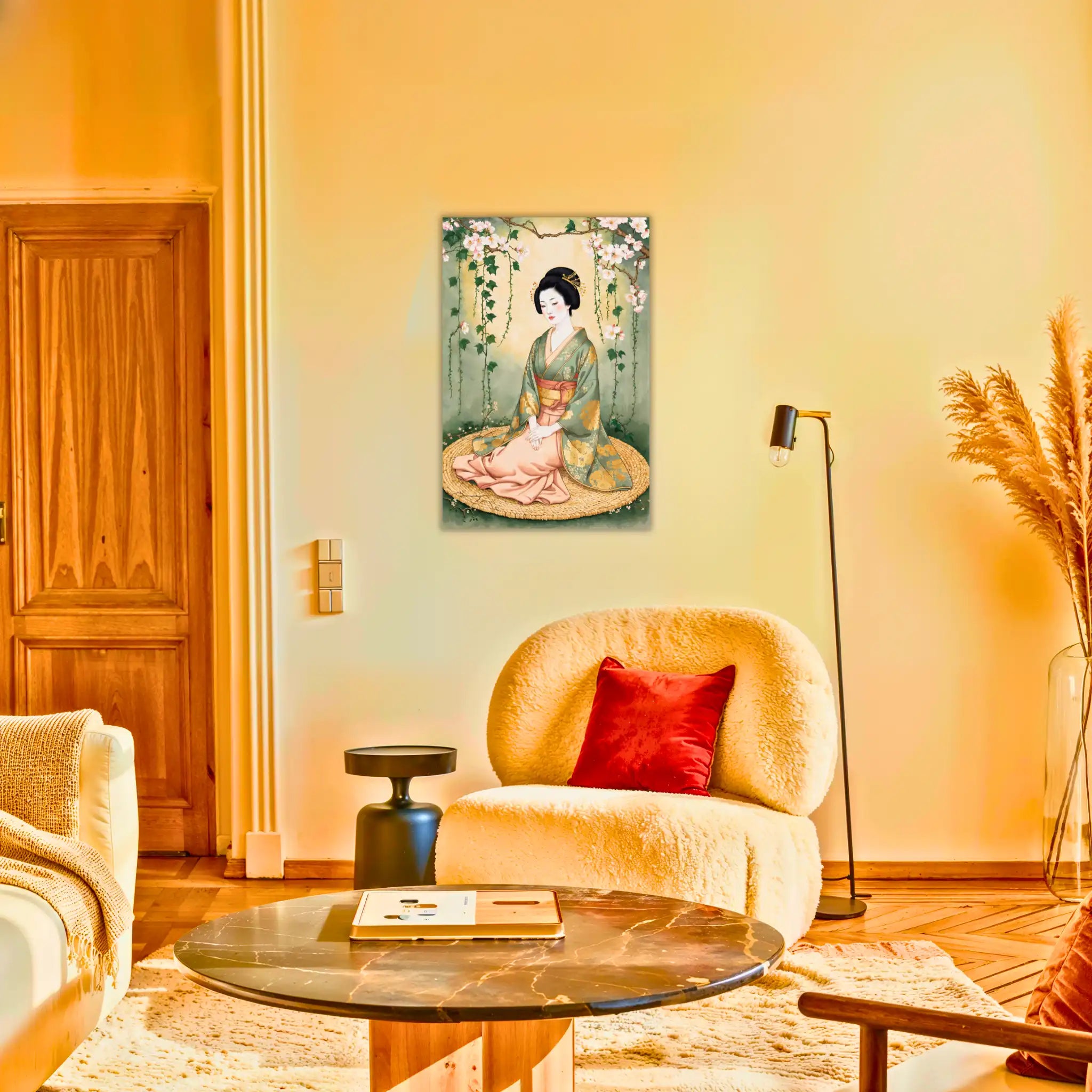 tableau-japonais-femme-au-salon | DreamWay