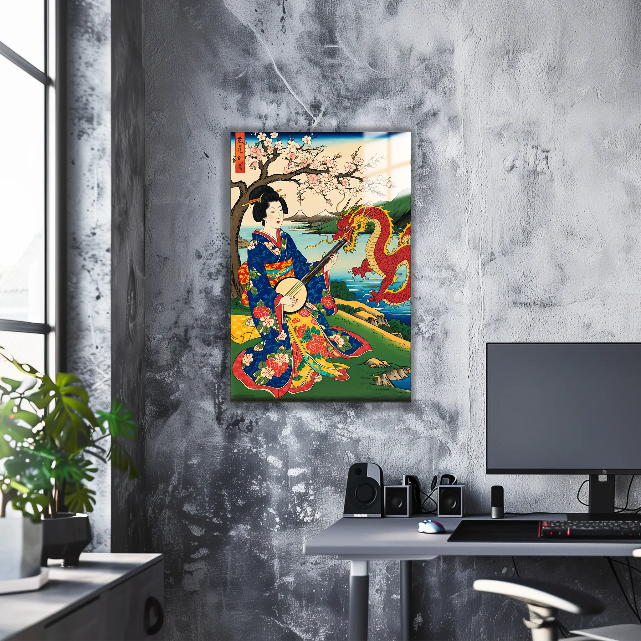 tableau-japonais-femme-dragon | DreamWay