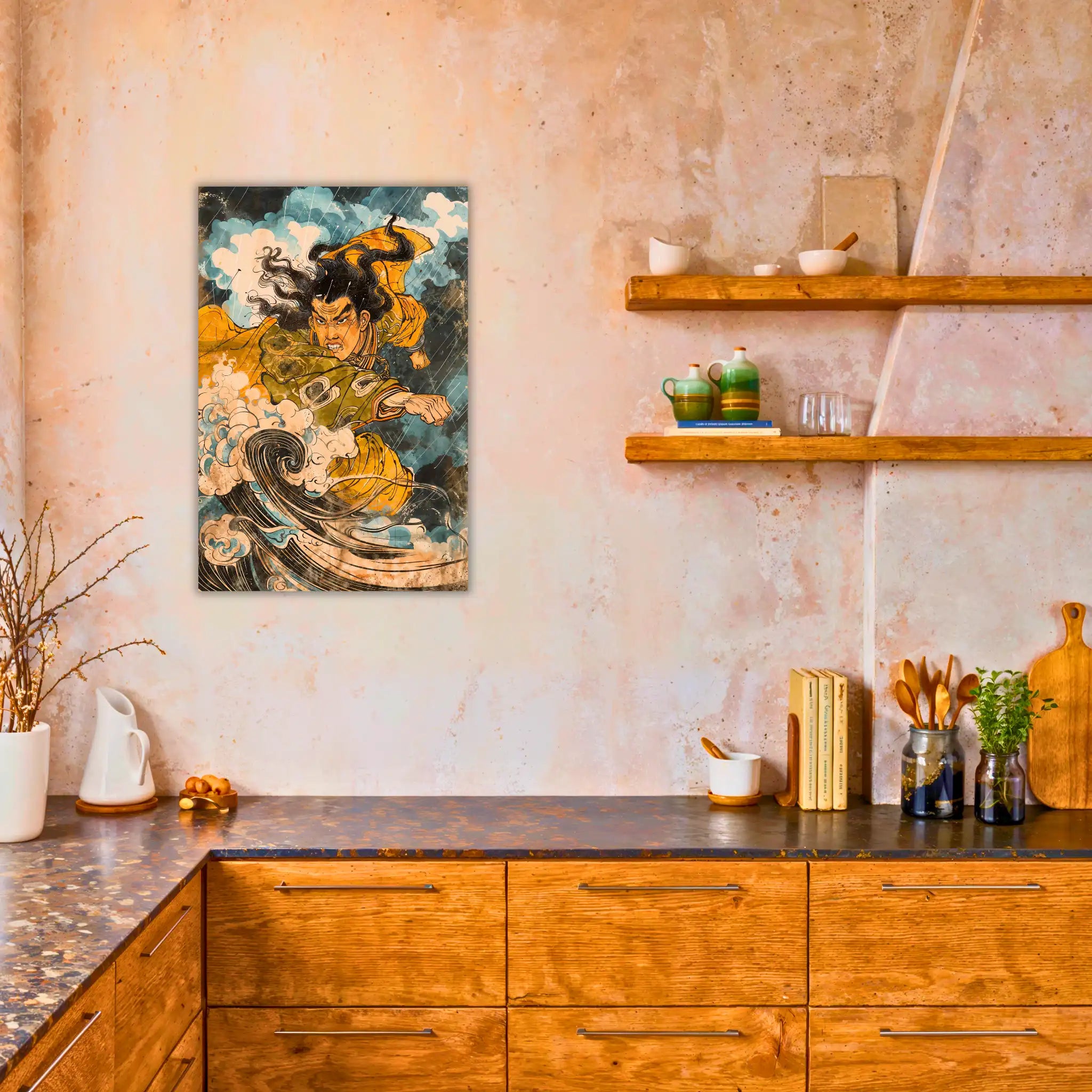 tableau-japonais-fujin-dans-la-cuisine | DreamWay