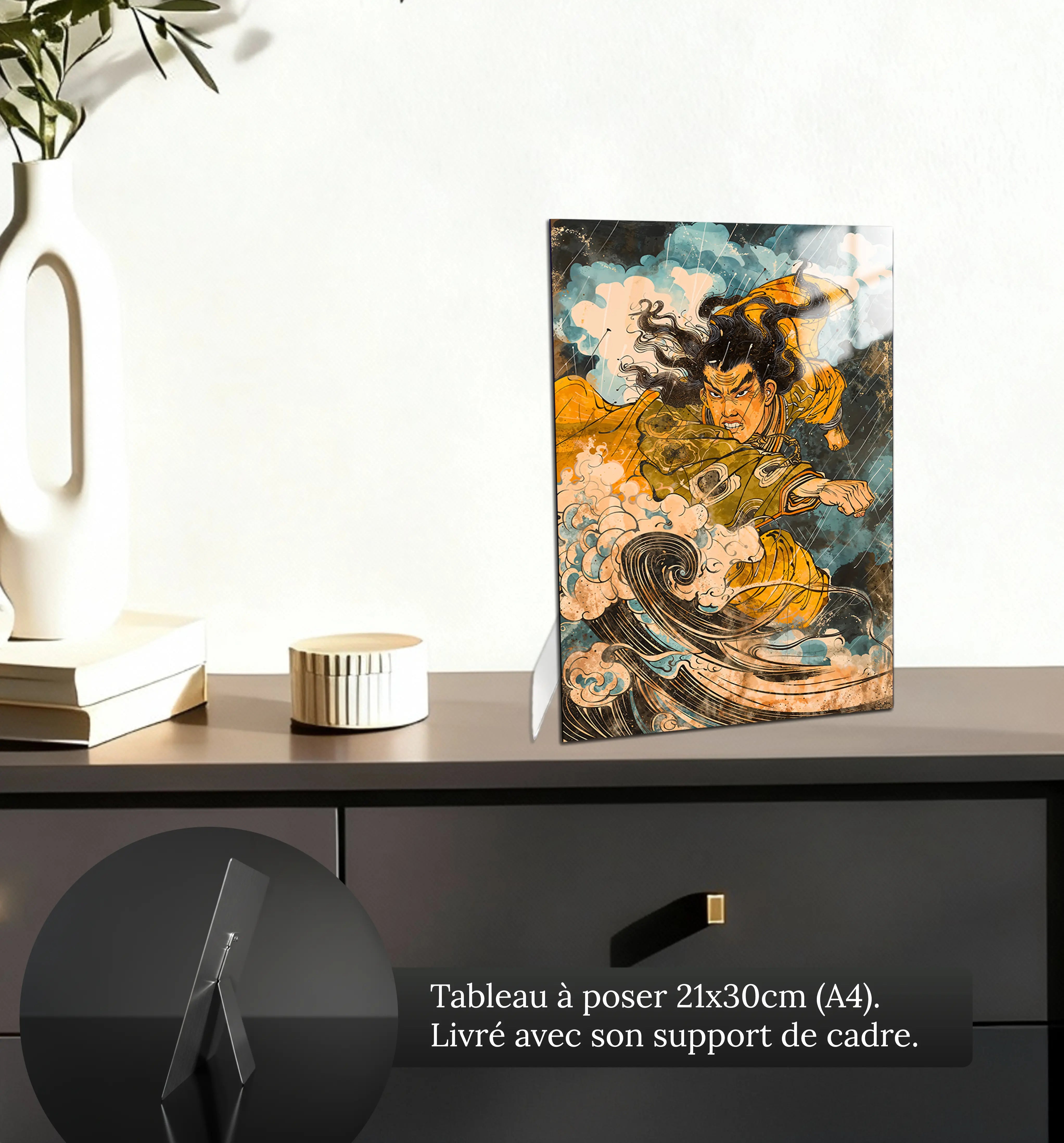 tableau-japonais-fujin-petit-format-a-poser-sur-meuble | DreamWay