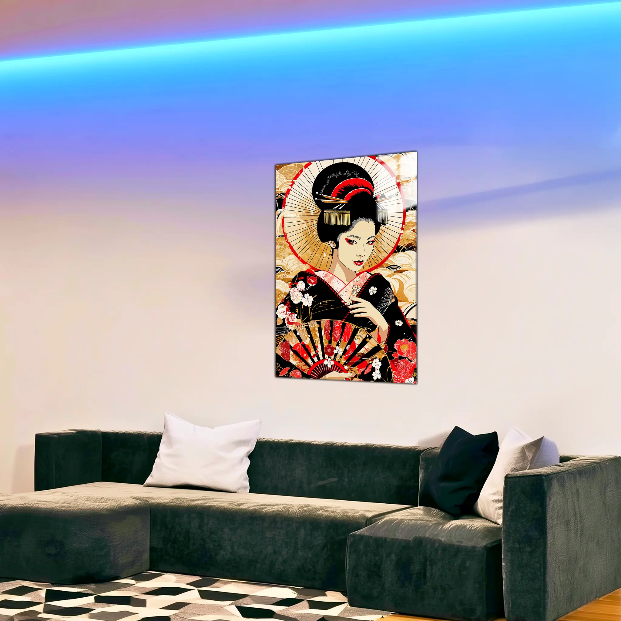 tableau-japonais-geisha-dans-le-salon | DreamWay