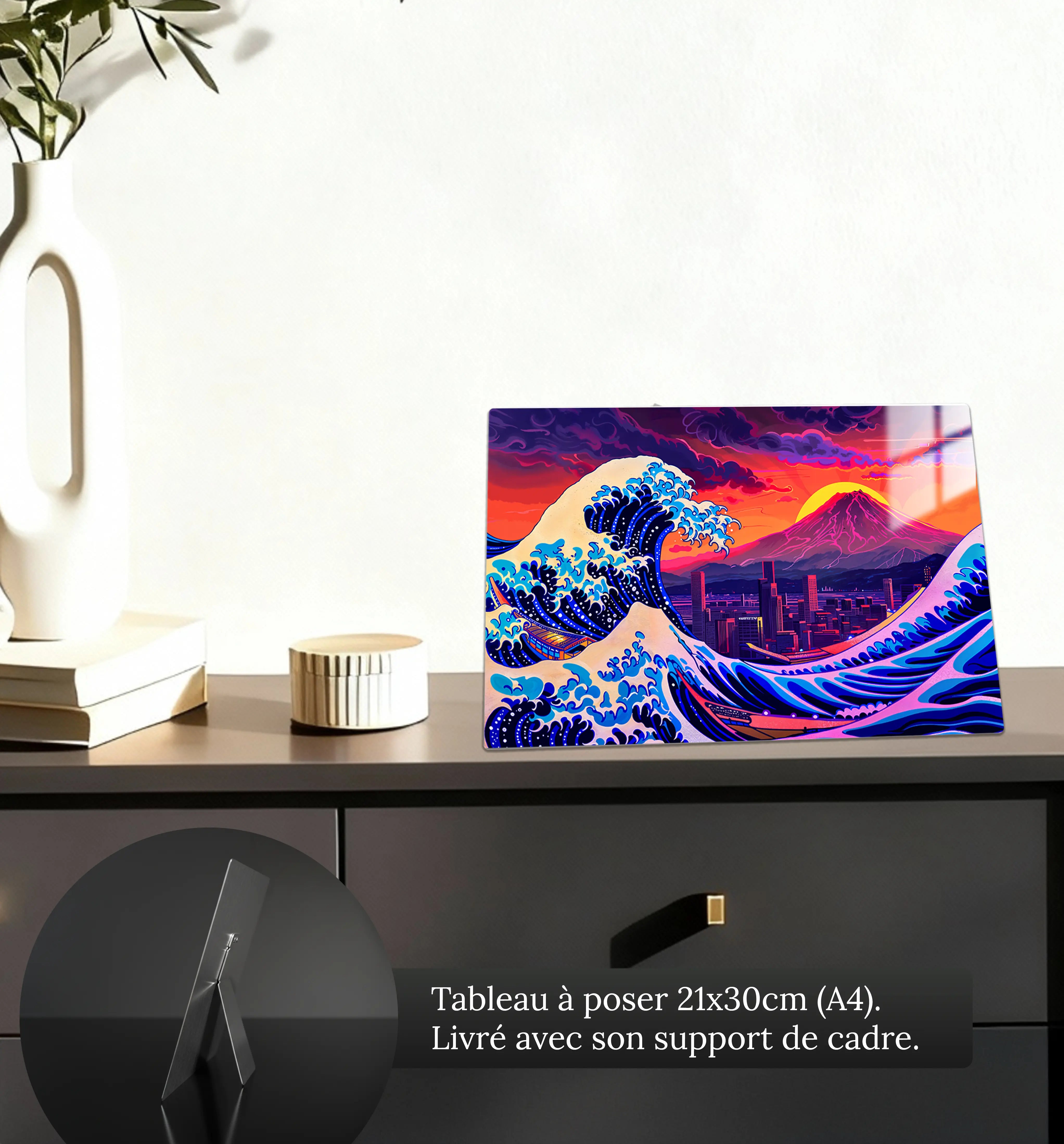 tableau-japonais-la-grande-vague-reproduction-moderne-petit-format-a-poser-sur-meuble | DreamWay
