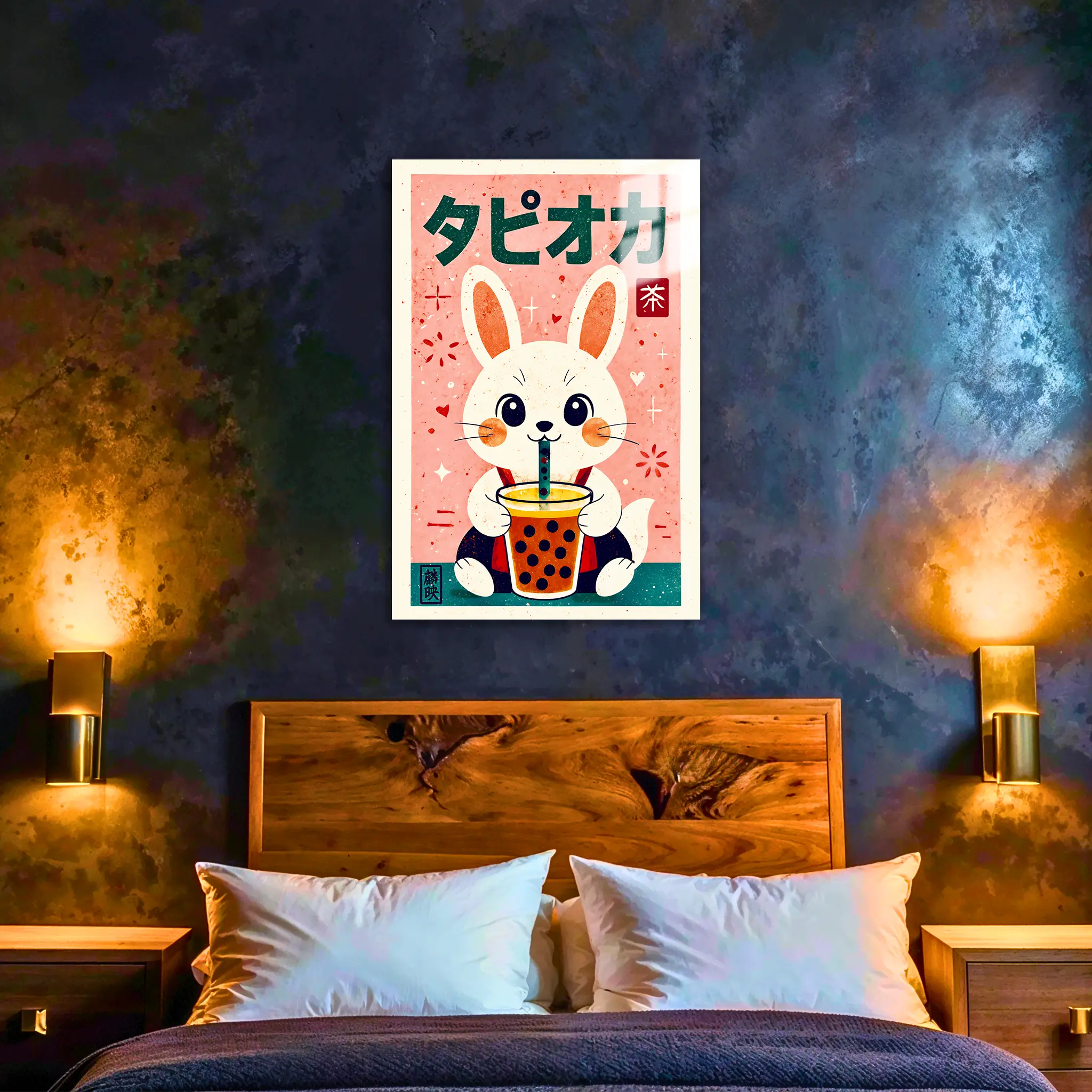 tableau-japonais-lapin-bubble-tea-dans-la-chambre | DreamWay