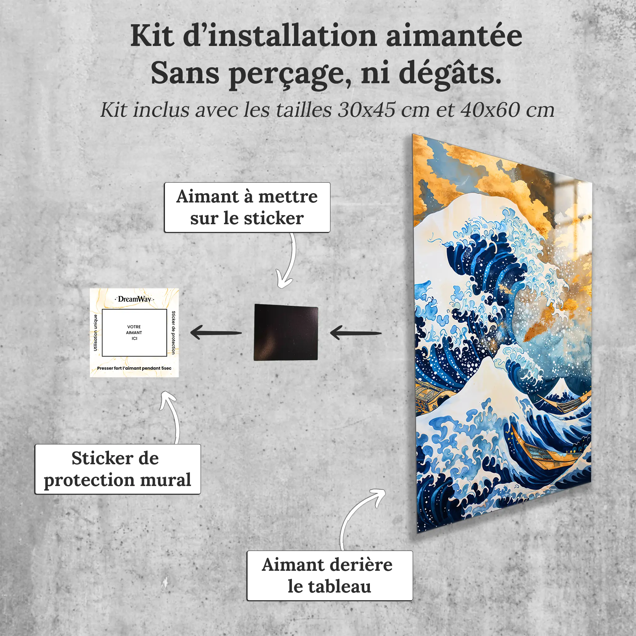 tableau-japonais-mer-avec-installation-aimantee | DreamWay