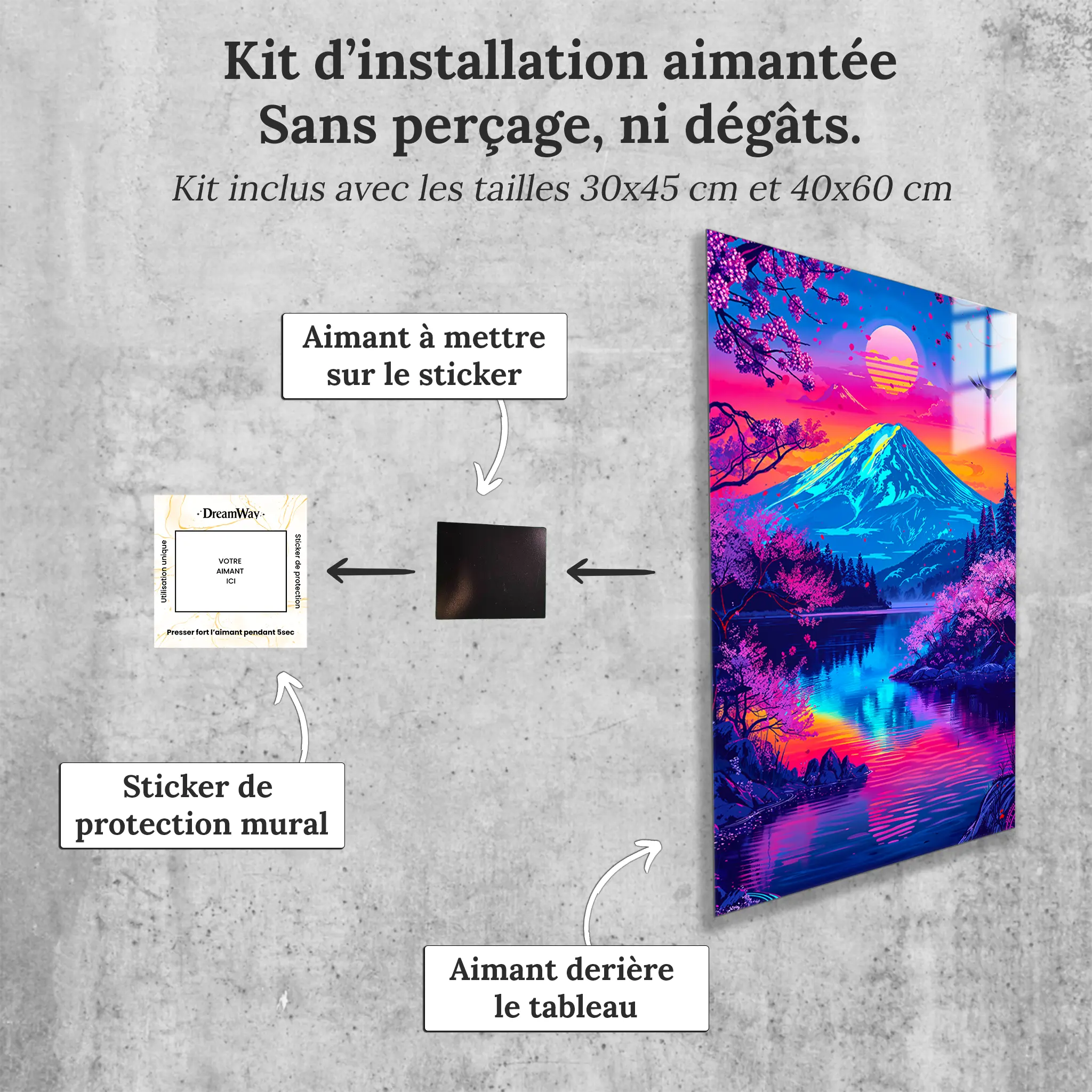 tableau-japonais-moderne-avec-installation-aimantee | DreamWay