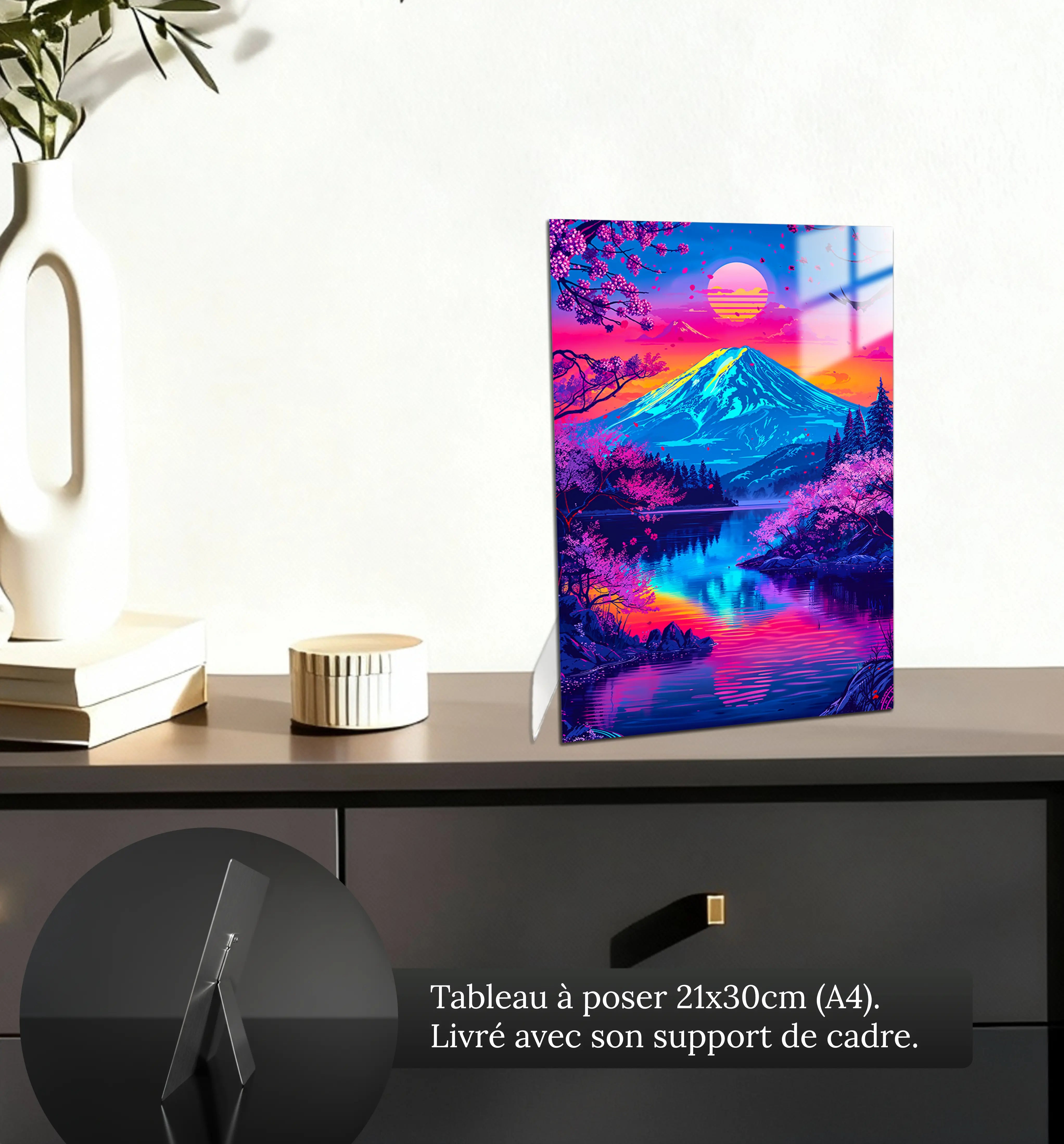 tableau-japonais-moderne-petit-format-a-poser-sur-meuble | DreamWay