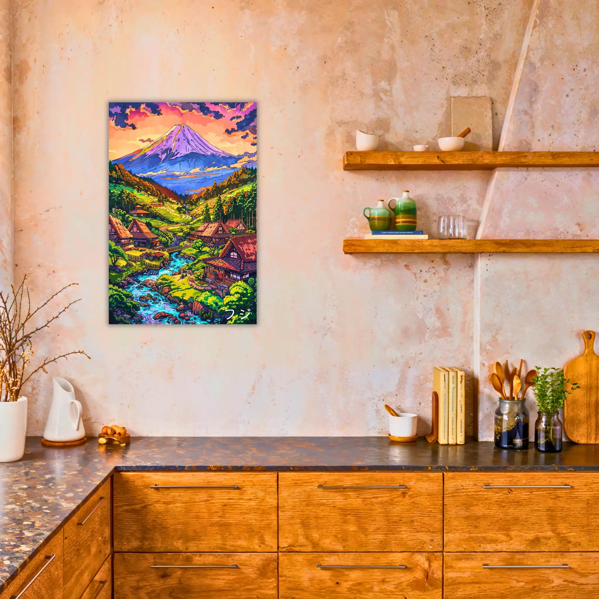 tableau-japonais-mont-fuji-dans-la-cuisine | DreamWay