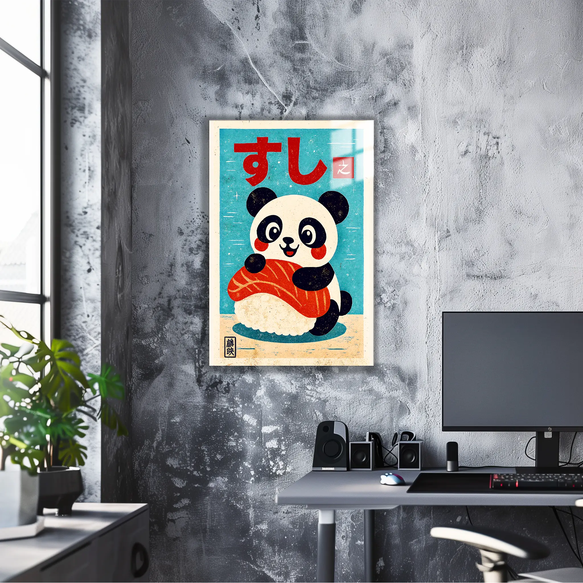 tableau-japonais-panda-sushi | DreamWay
