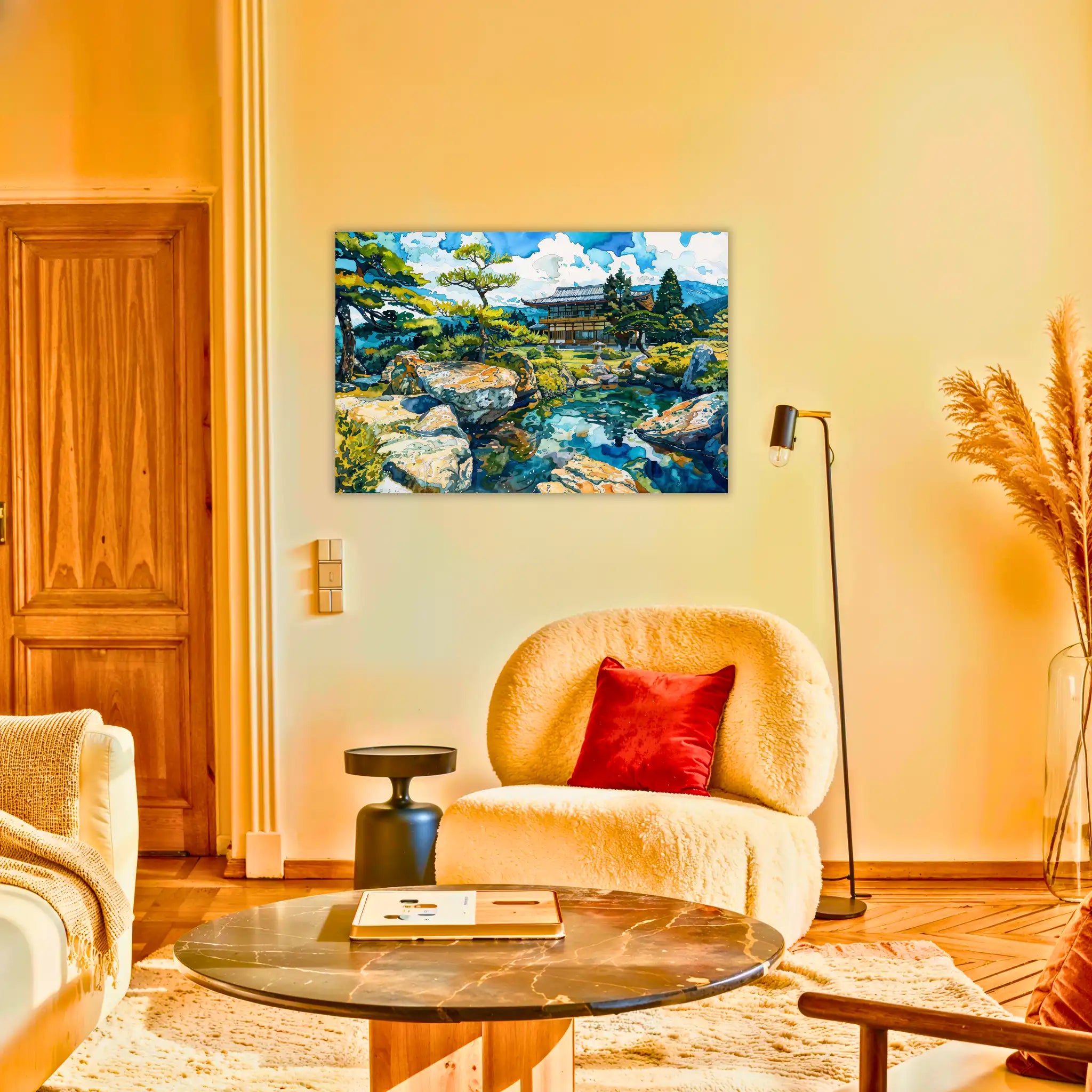 tableau-japonais-peinture-au-salon | DreamWay
