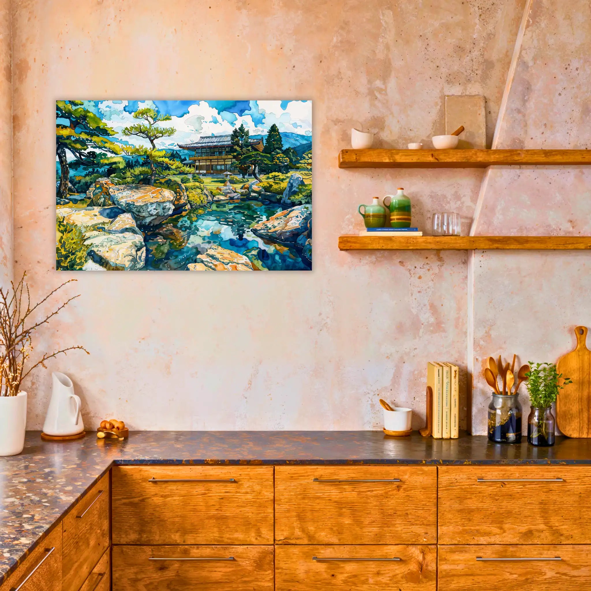 tableau-japonais-peinture-dans-la-cuisine | DreamWay