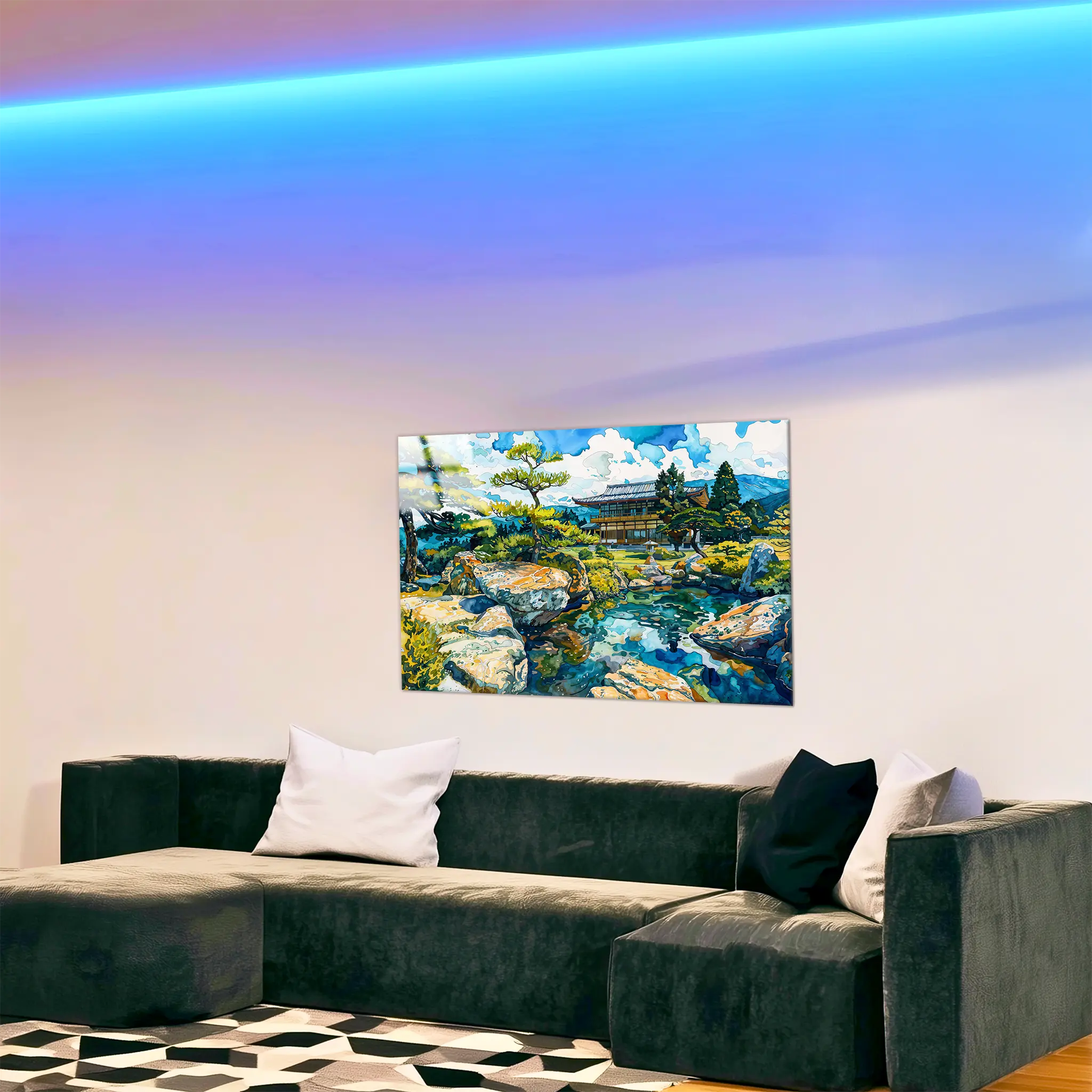 tableau-japonais-peinture-dans-le-salon | DreamWay