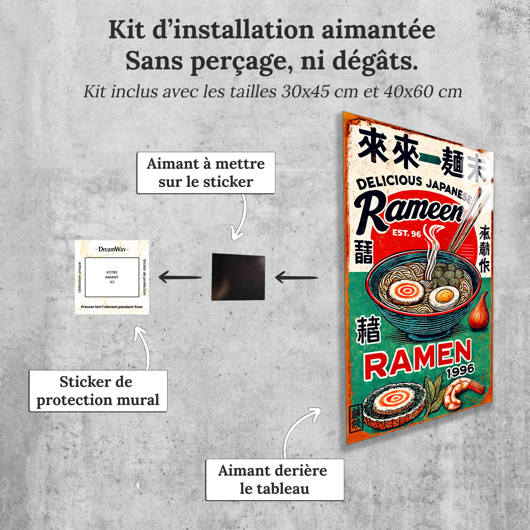 tableau-japonais-ramen-avec-installation-aimantee | DreamWay