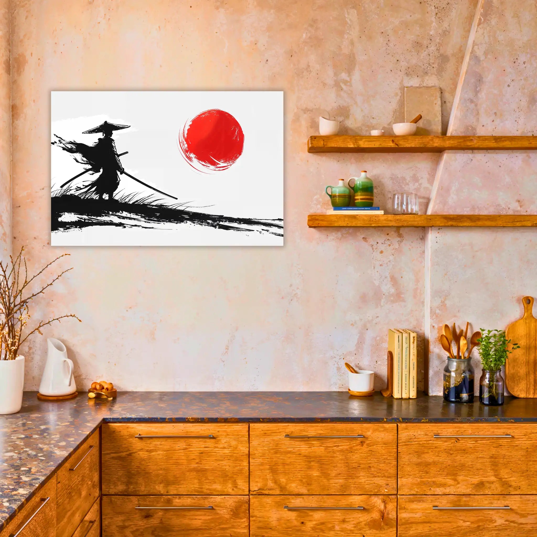 tableau-japonais-samourai-dans-la-cuisine | DreamWay