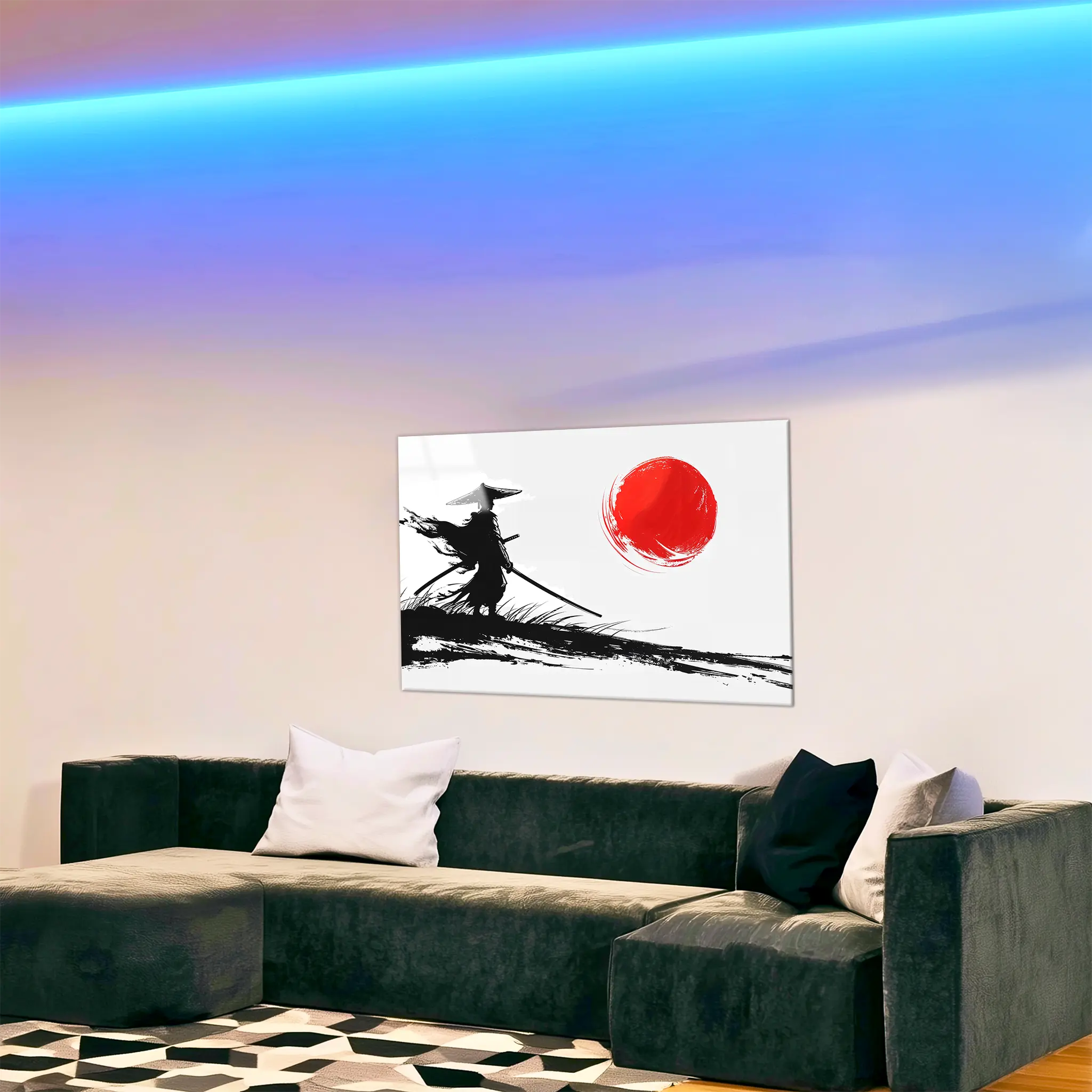 tableau-japonais-samourai-dans-le-salon | DreamWay