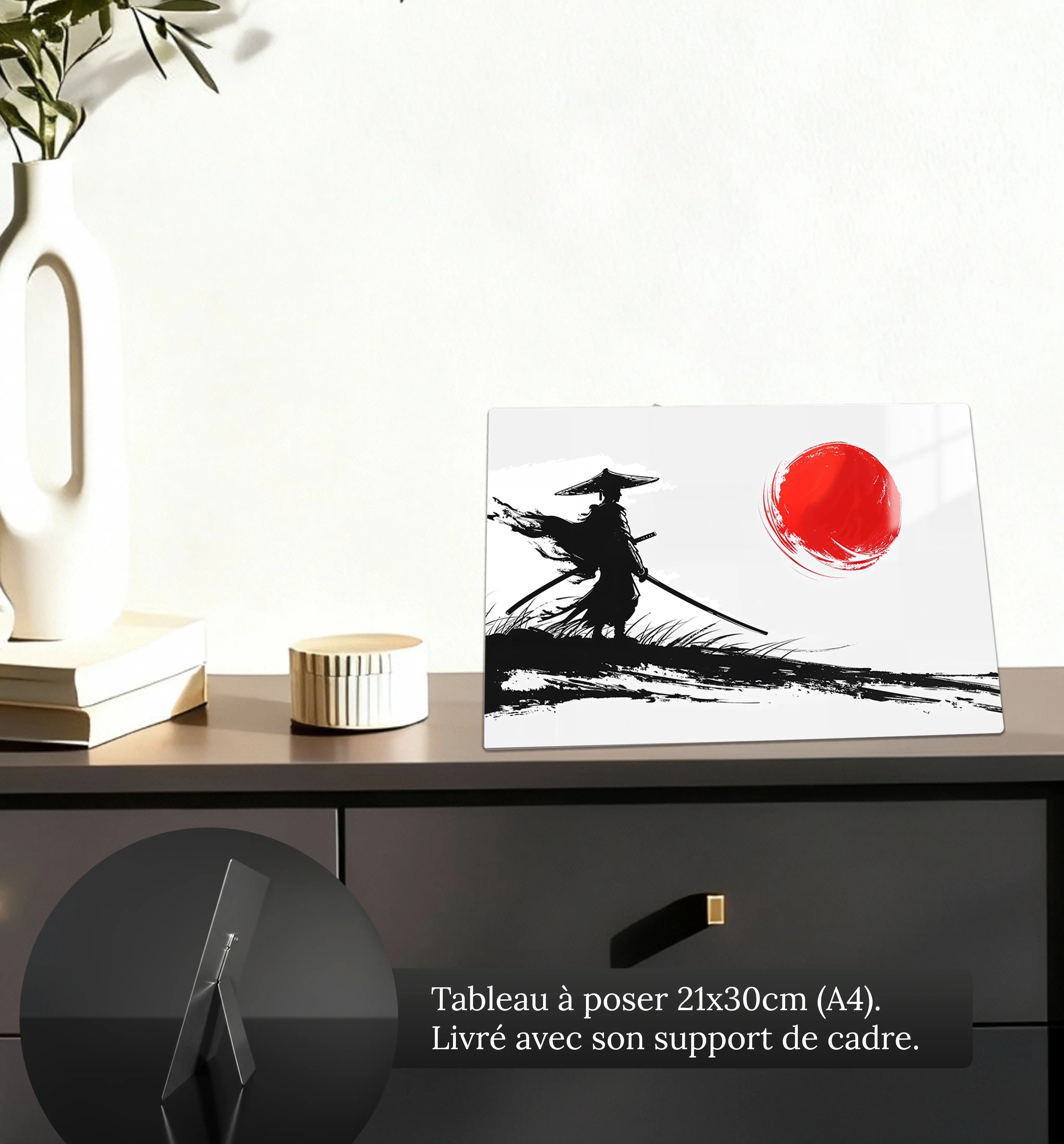 tableau-japonais-samourai-petit-format-a-poser-sur-meuble | DreamWay