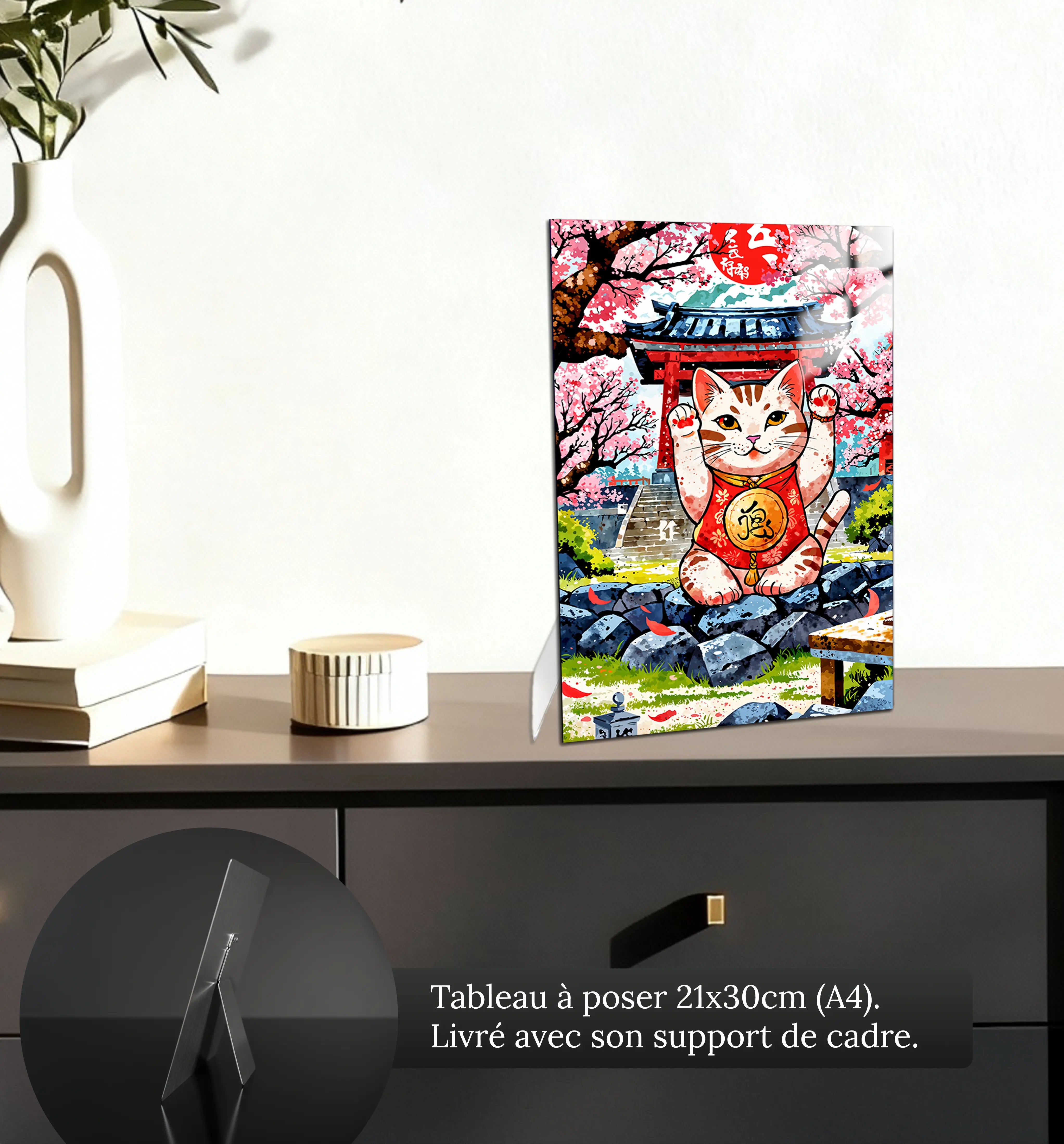 tableau-japonais-symbole-du-bonheur-petit-format-a-poser-sur-meuble | DreamWay