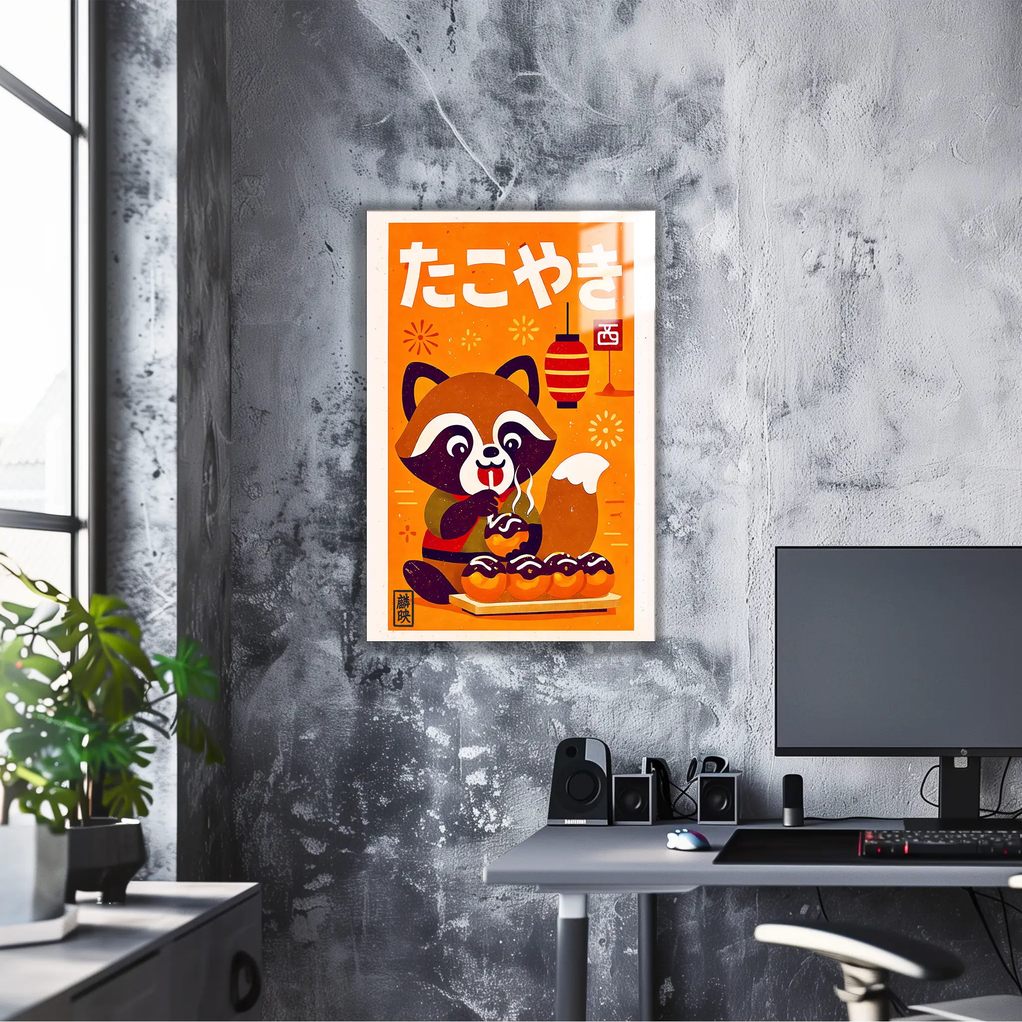 tableau-japonais-tanuki-takoyaki | DreamWay