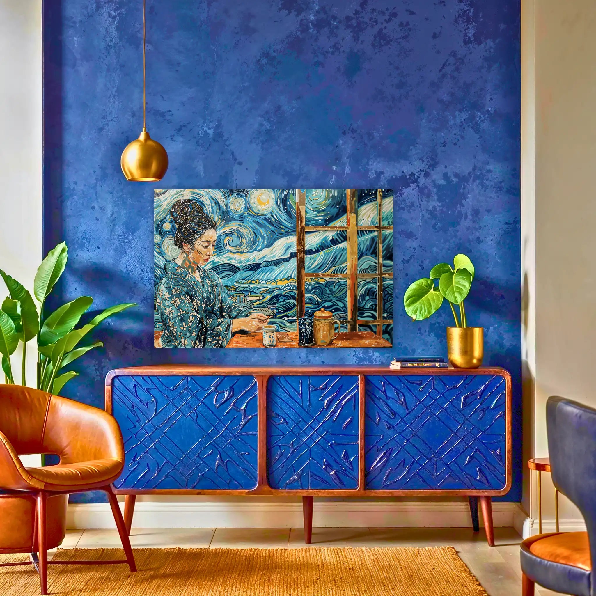tableau-japonais-van-gogh-au-dessus-du-buffet | DreamWay