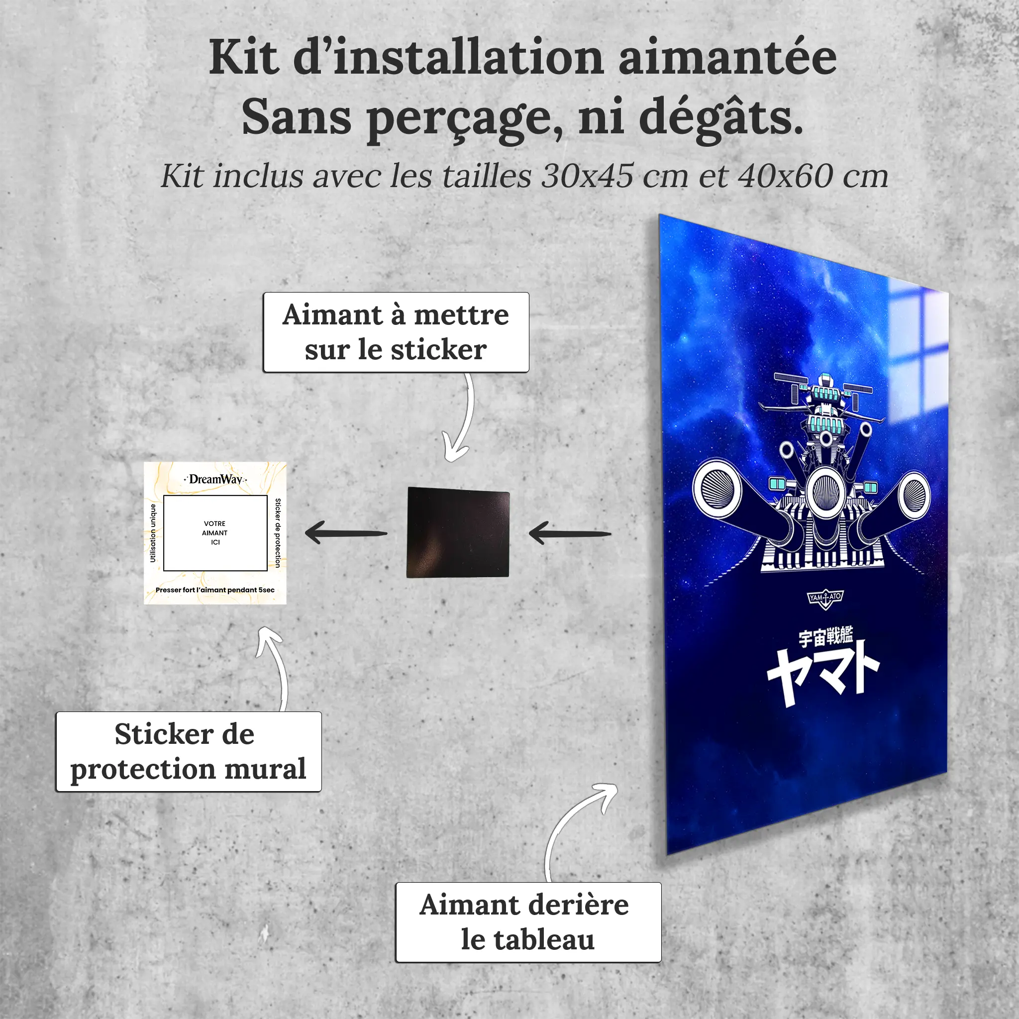 tableau-japonais-yamato-avec-installation-aimantee | DreamWay