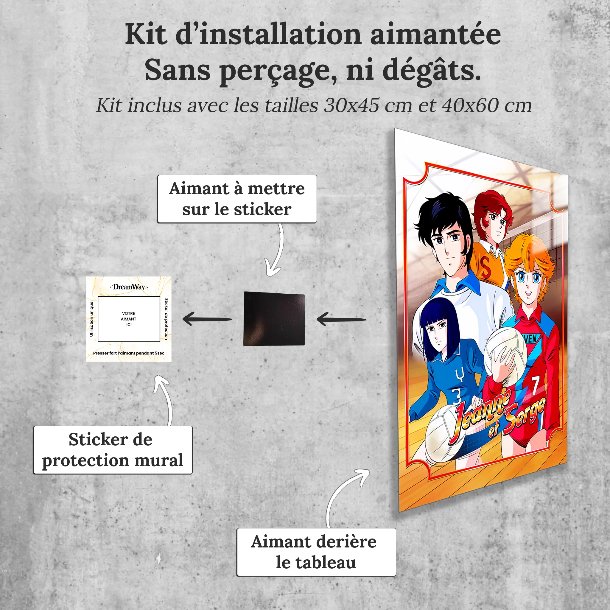 tableau-jeanne-et-serge-affiche-avec-installation-aimantee | DreamWay