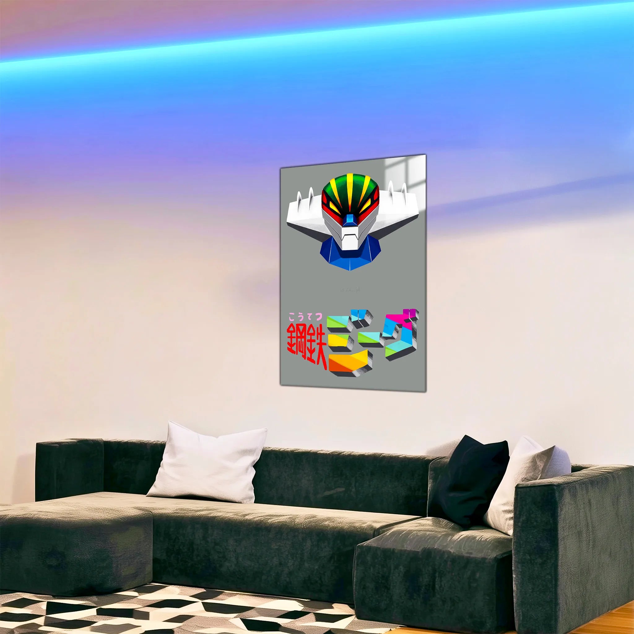 Tableau Jeeg Gris