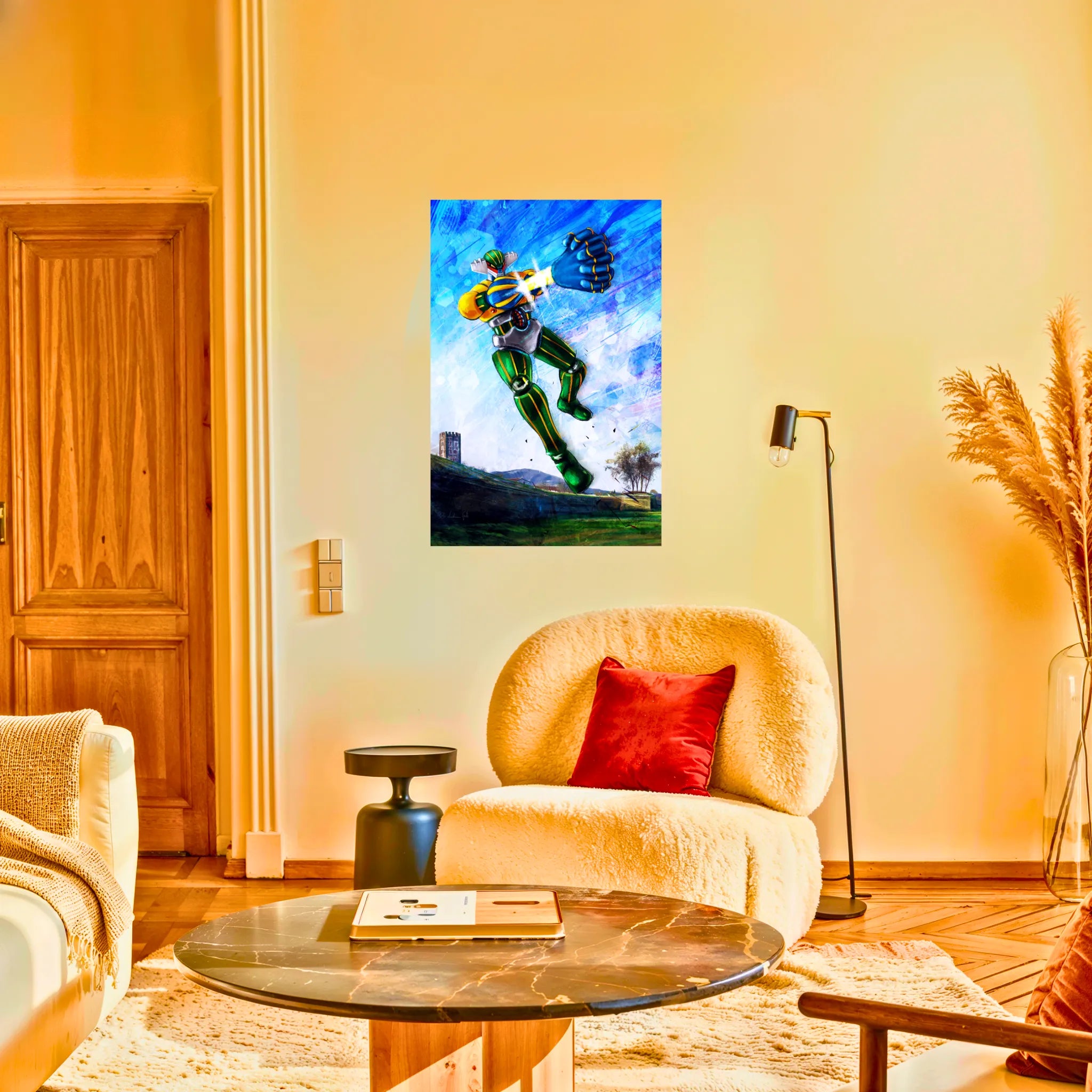 Tableau Jeeg Robot Attaque