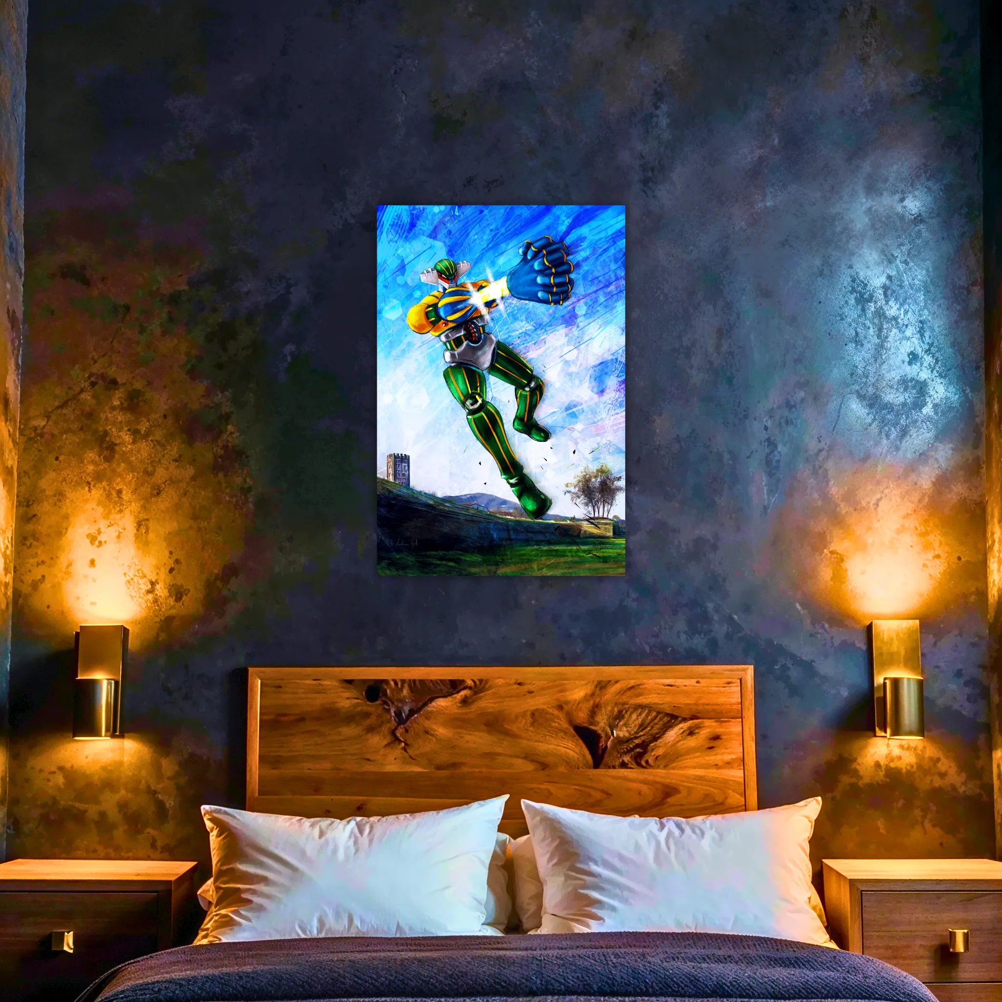 Tableau Jeeg Robot Attaque