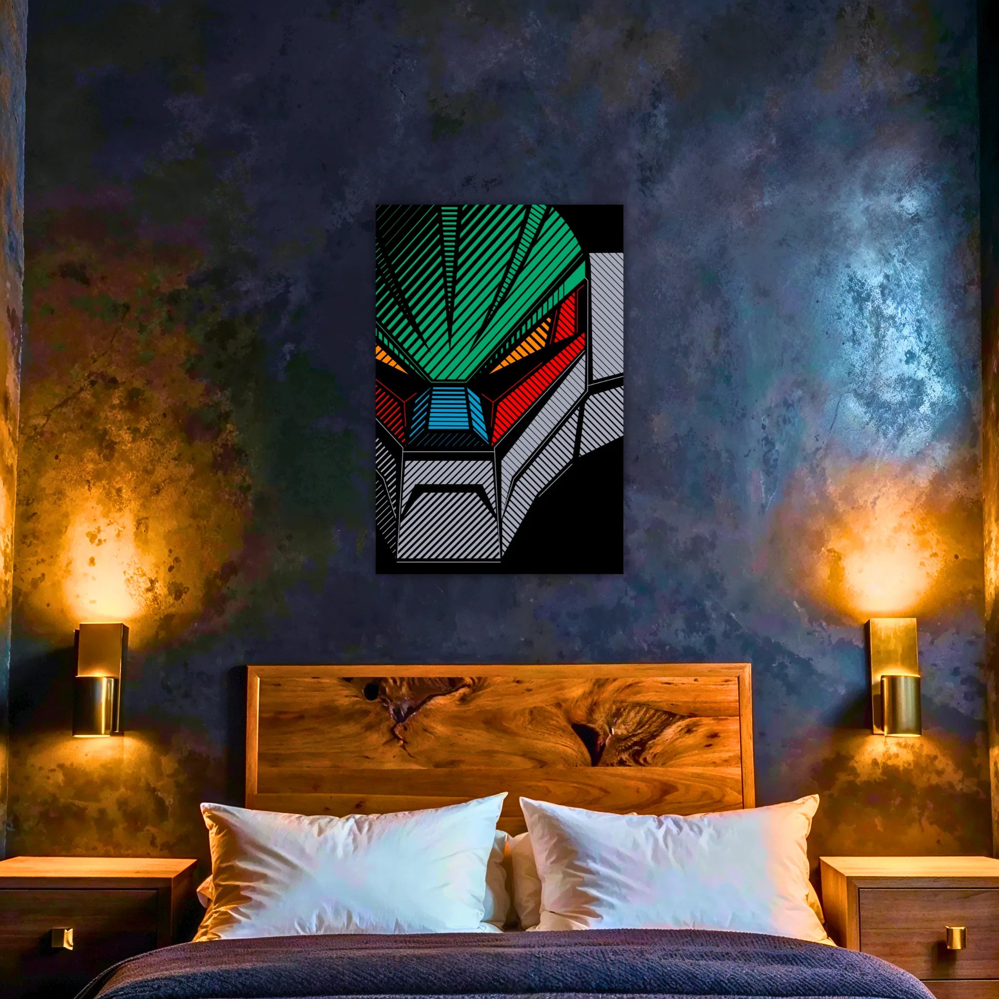 Tableau Jeeg Robot Visage