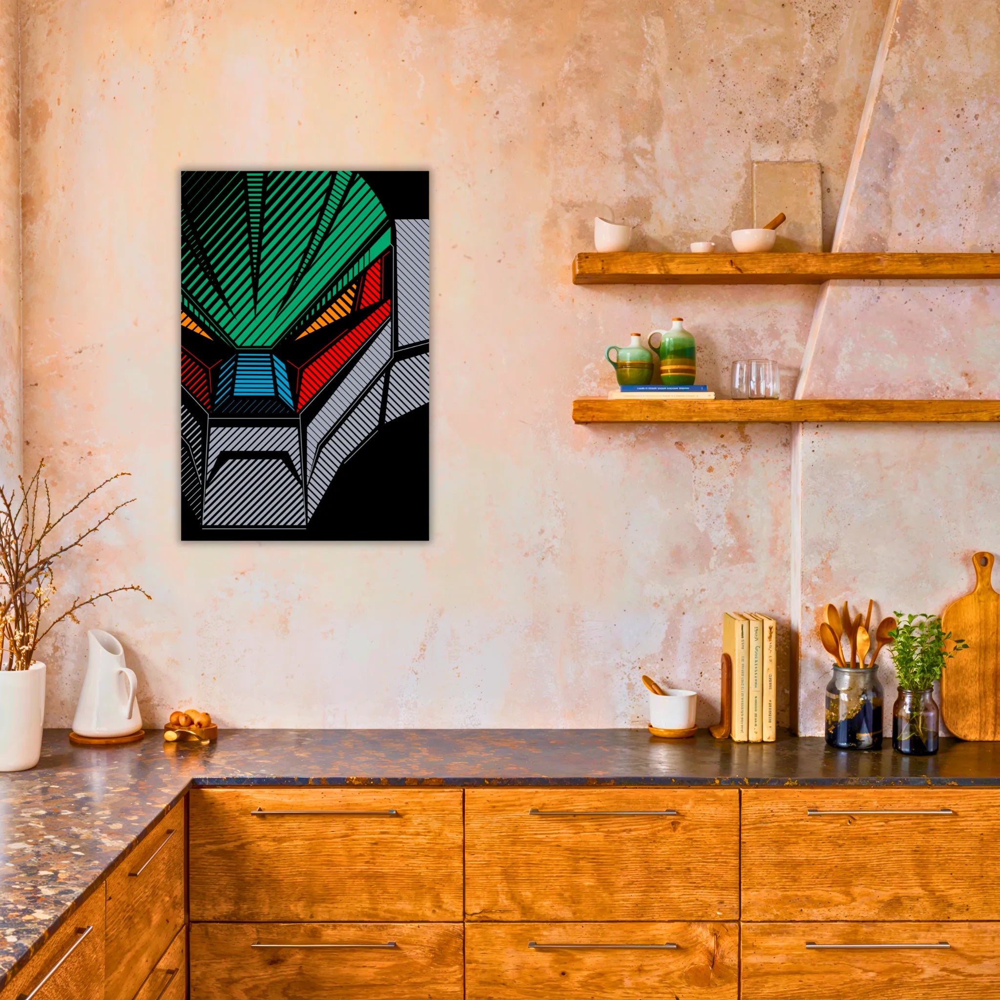 Tableau Jeeg Robot Visage