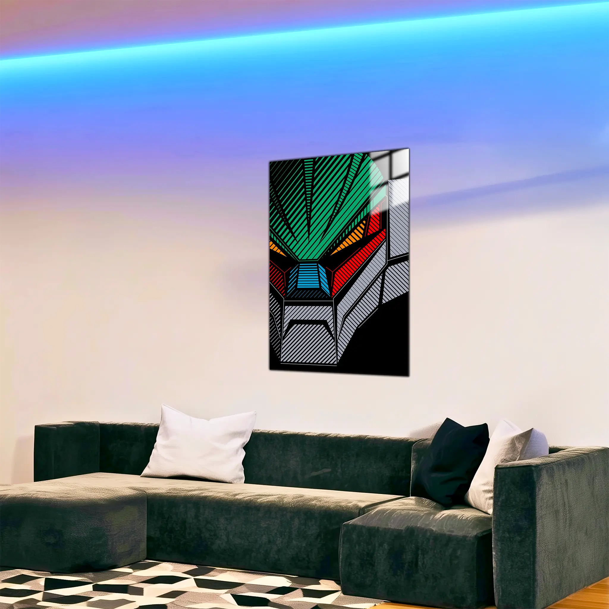 tableau-jeeg-robot-visage-dans-le-salon | DreamWay