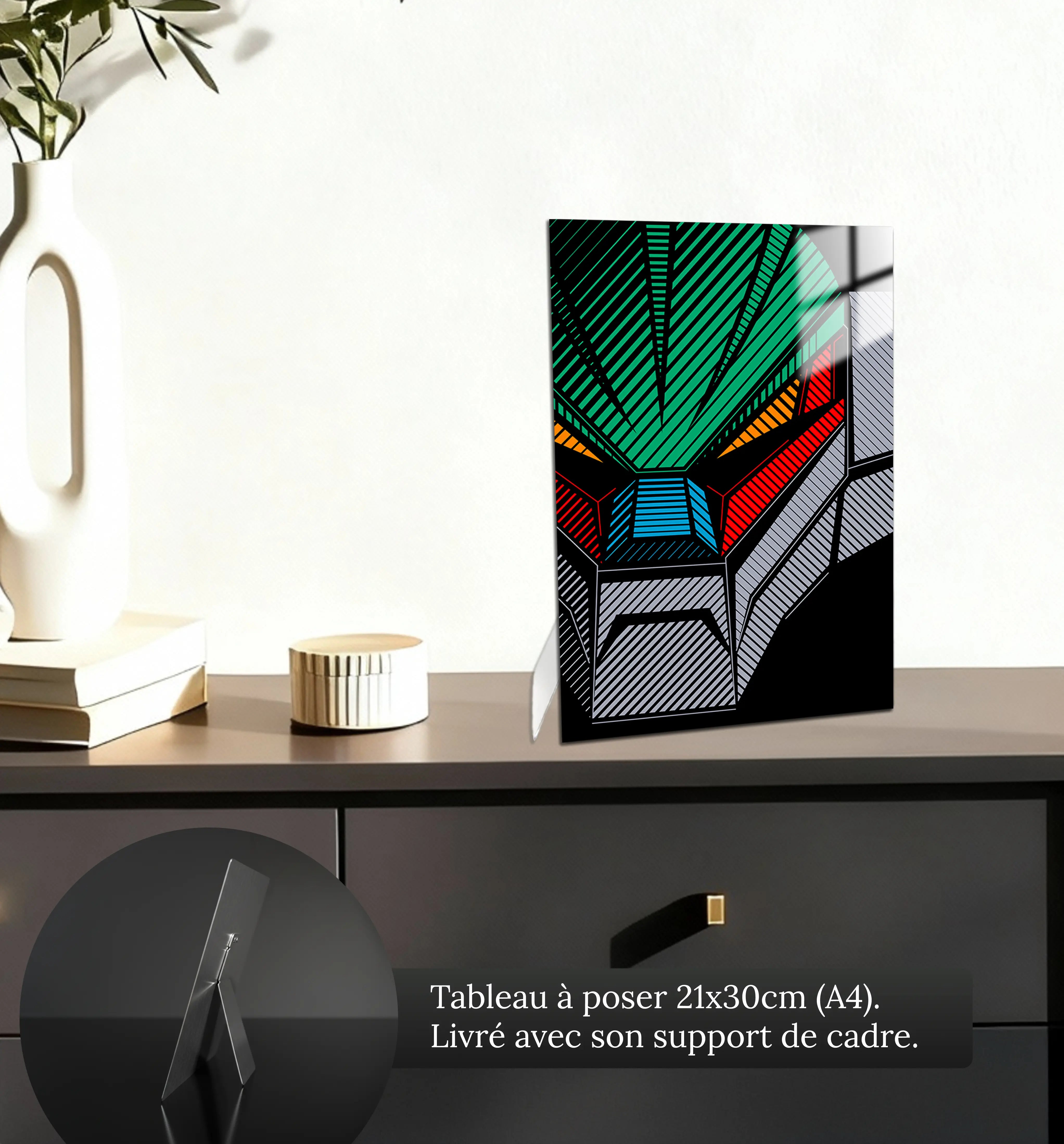 tableau-jeeg-robot-visage-petit-format-a-poser-sur-meuble | DreamWay