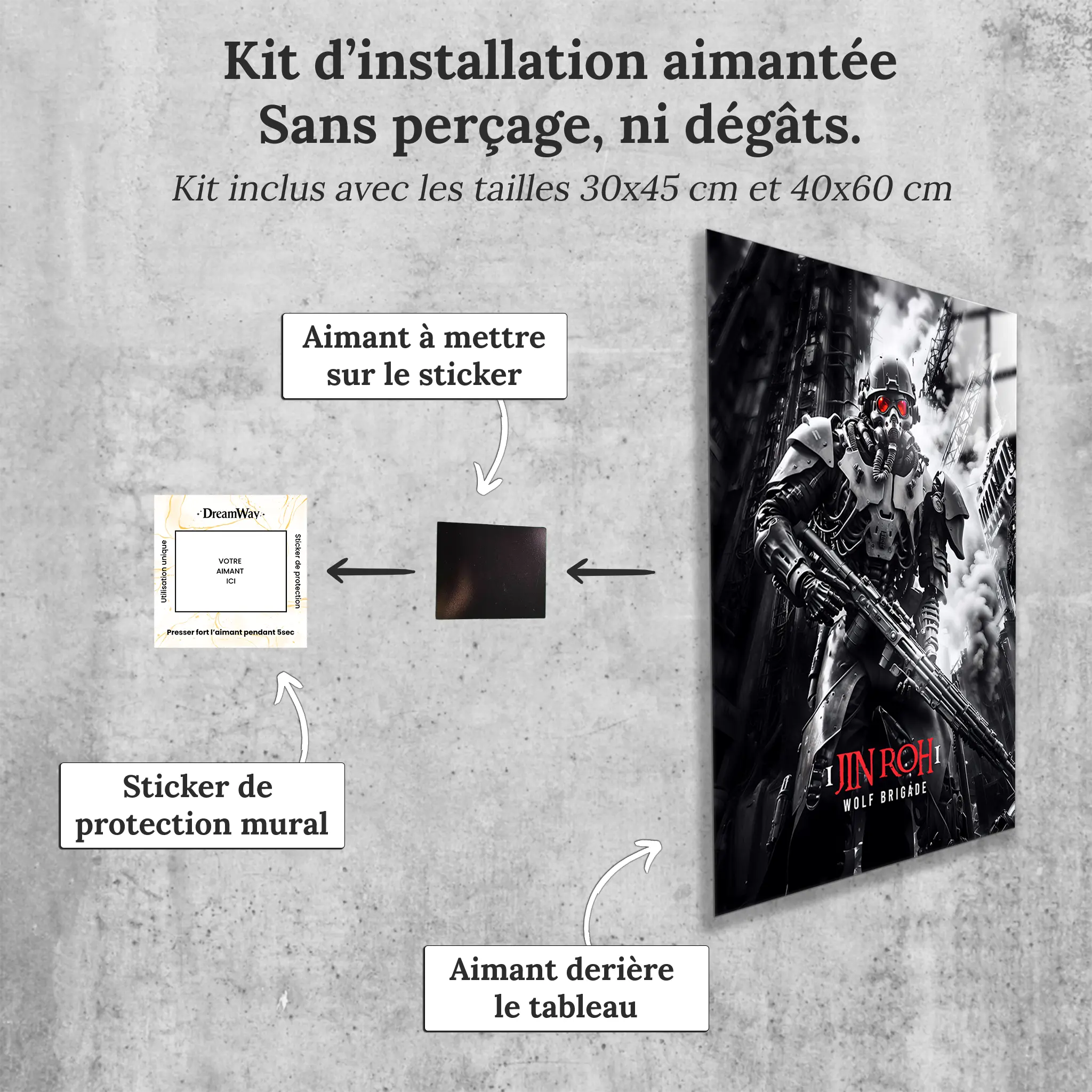 tableau-jin-roh-la-brigade-des-loups-avec-installation-aimantee | DreamWay