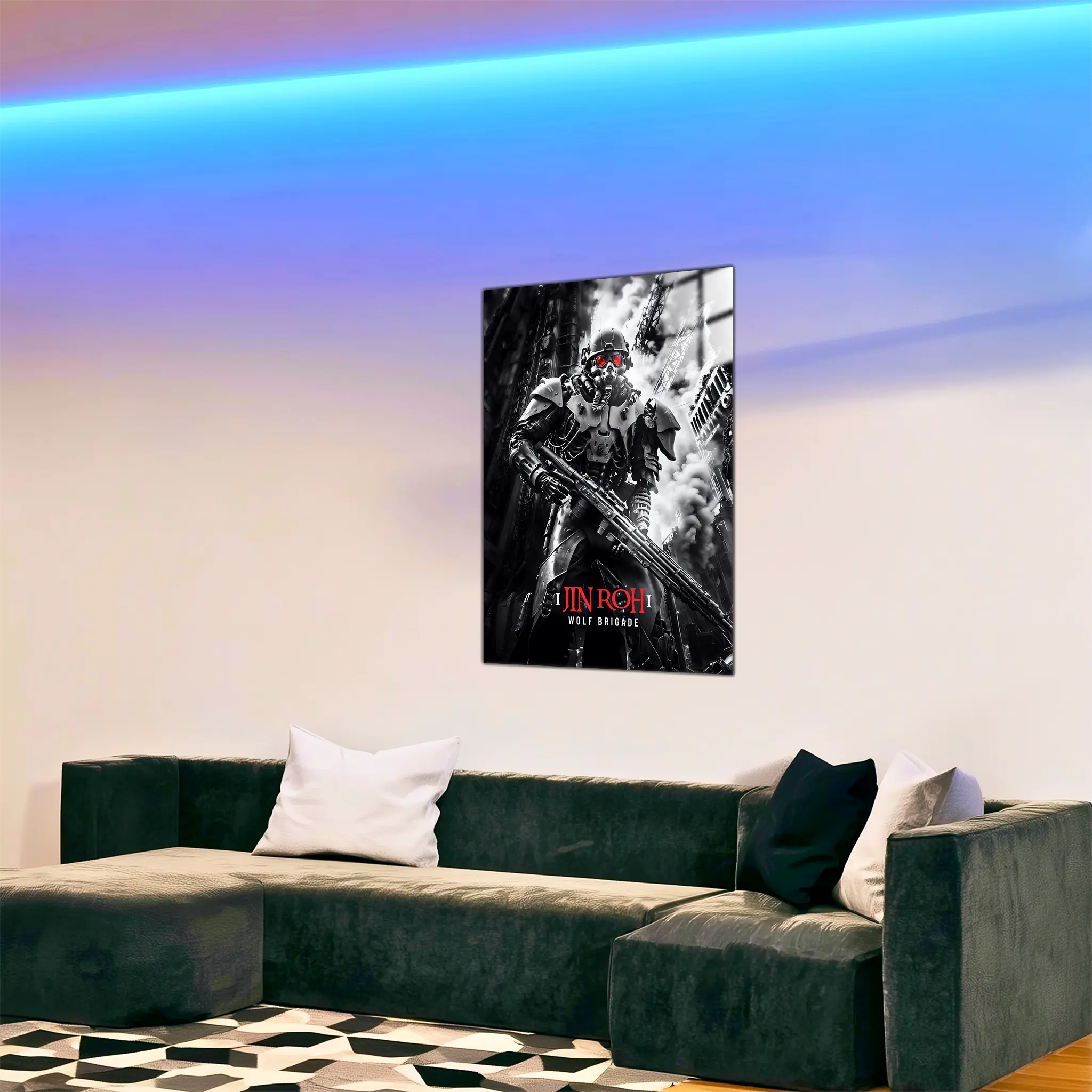 tableau-jin-roh-la-brigade-des-loups-dans-le-salon | DreamWay