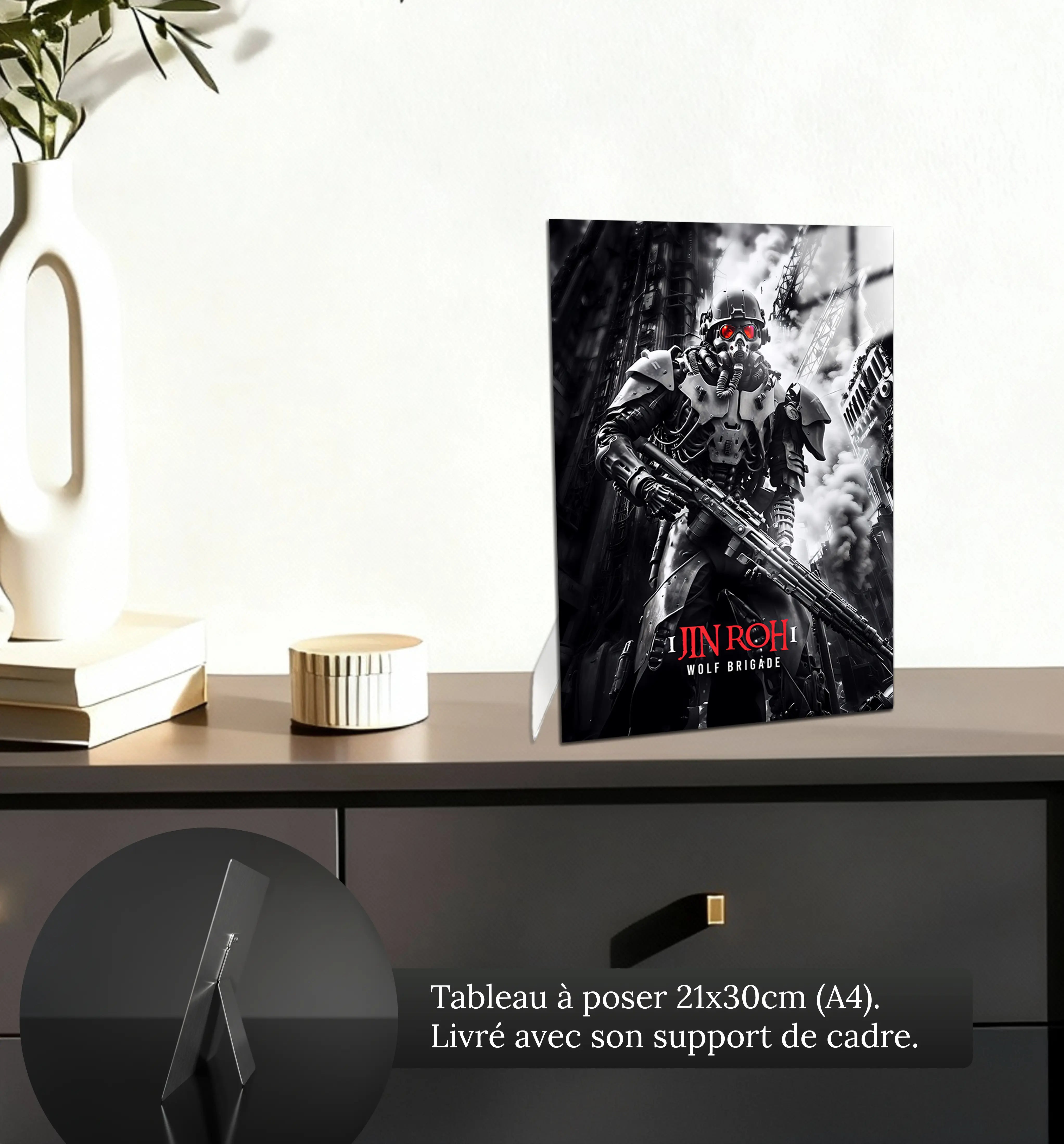 tableau-jin-roh-la-brigade-des-loups-petit-format-a-poser-sur-meuble | DreamWay