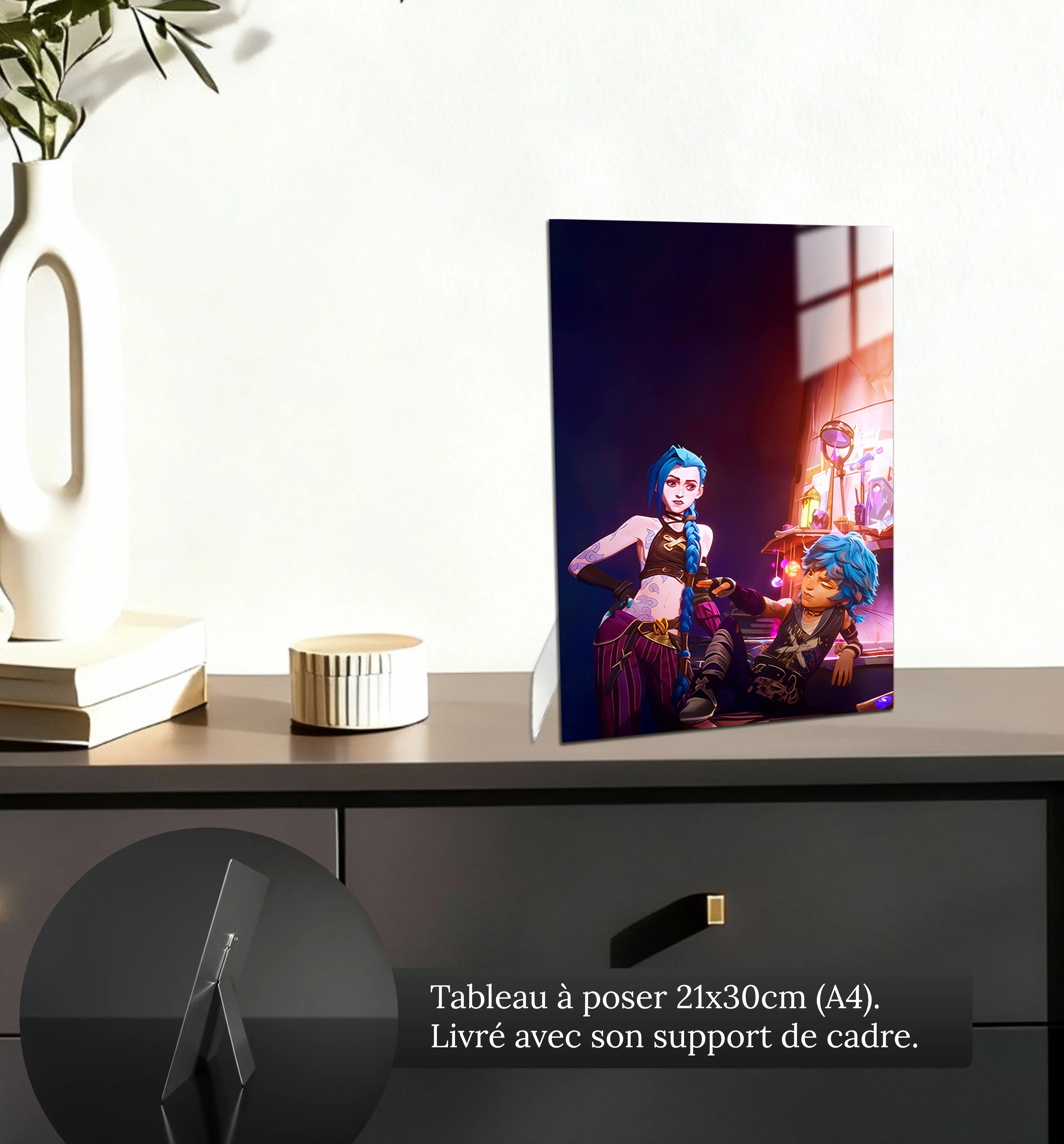 tableau-jinx-et-isha-le-duo-petit-format-a-poser-sur-meuble | DreamWay