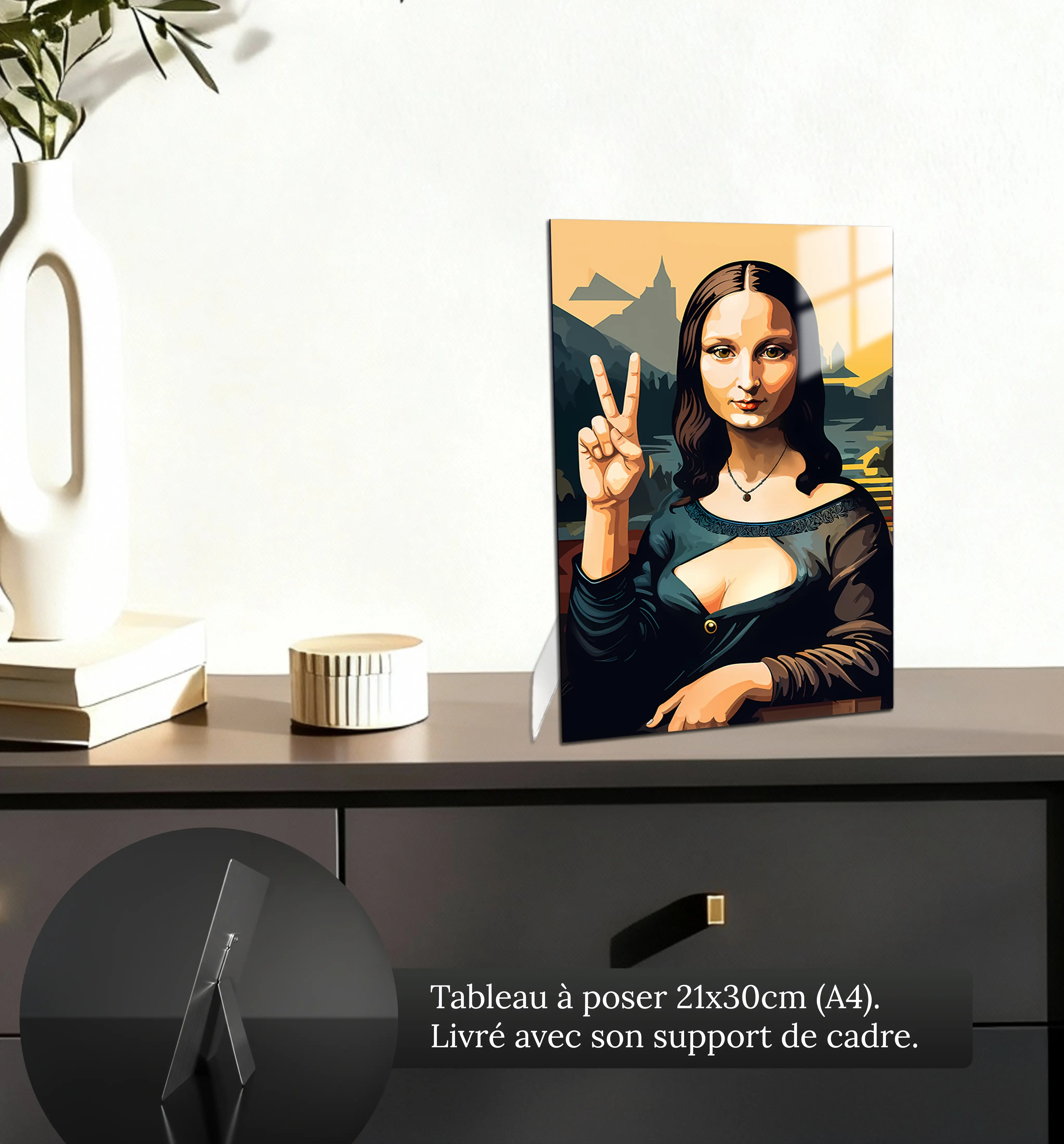 tableau-joconde-pop-art-petit-format-a-poser-sur-meuble | DreamWay
