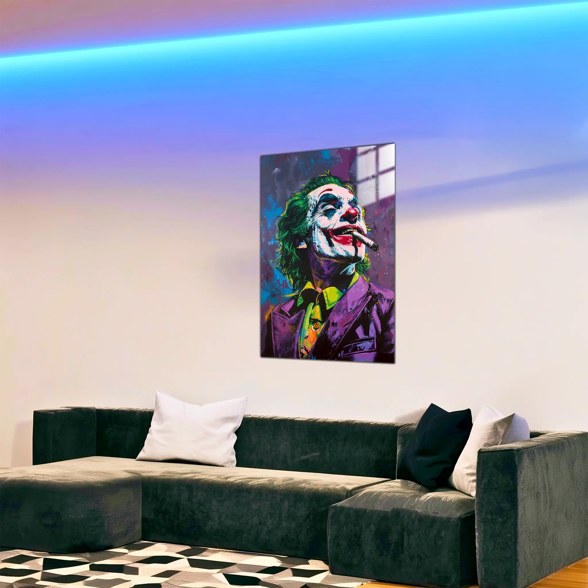 tableau-joker-pop-art-dans-le-salon | DreamWay