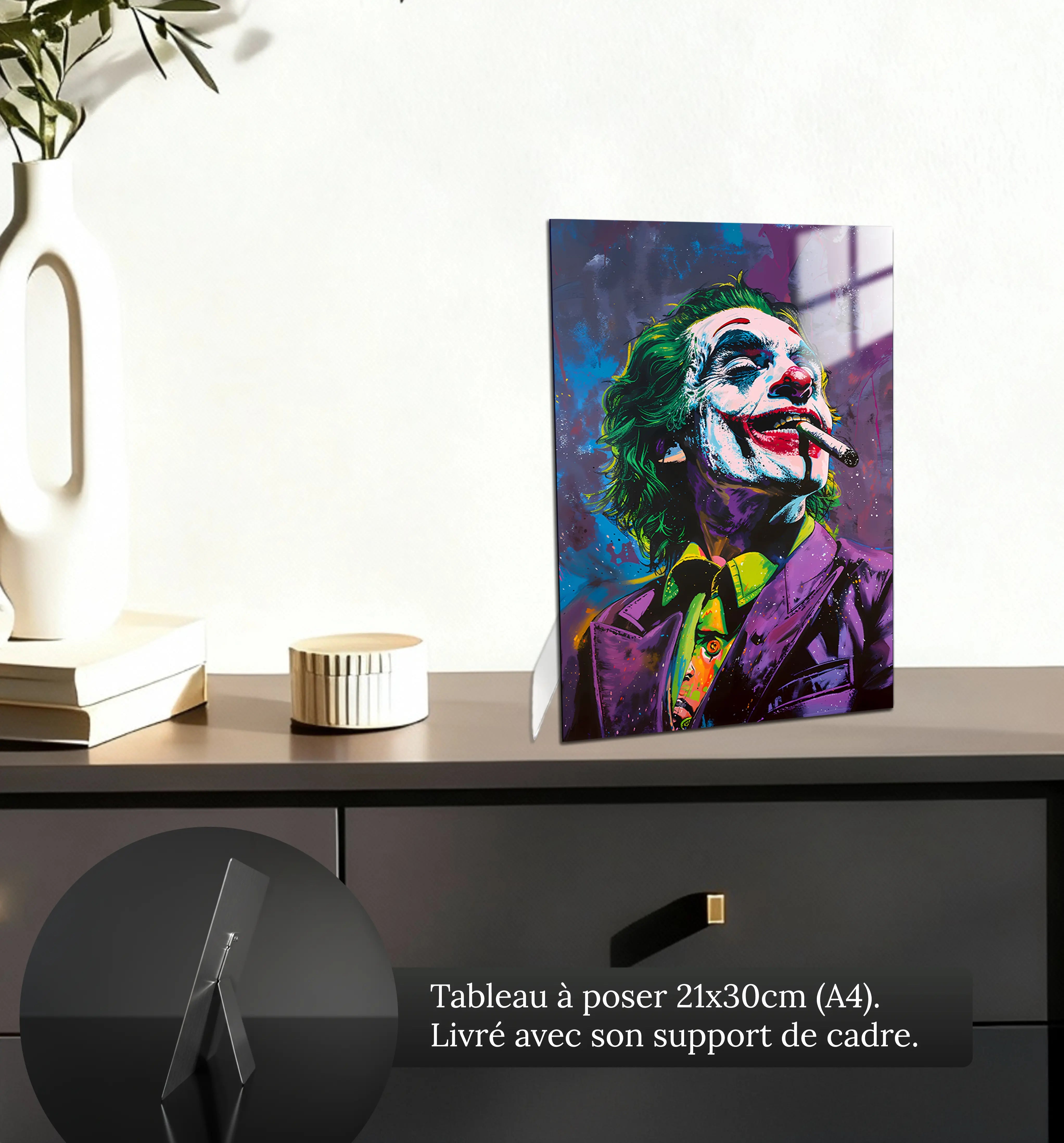 tableau-joker-pop-art-petit-format-a-poser-sur-meuble | DreamWay