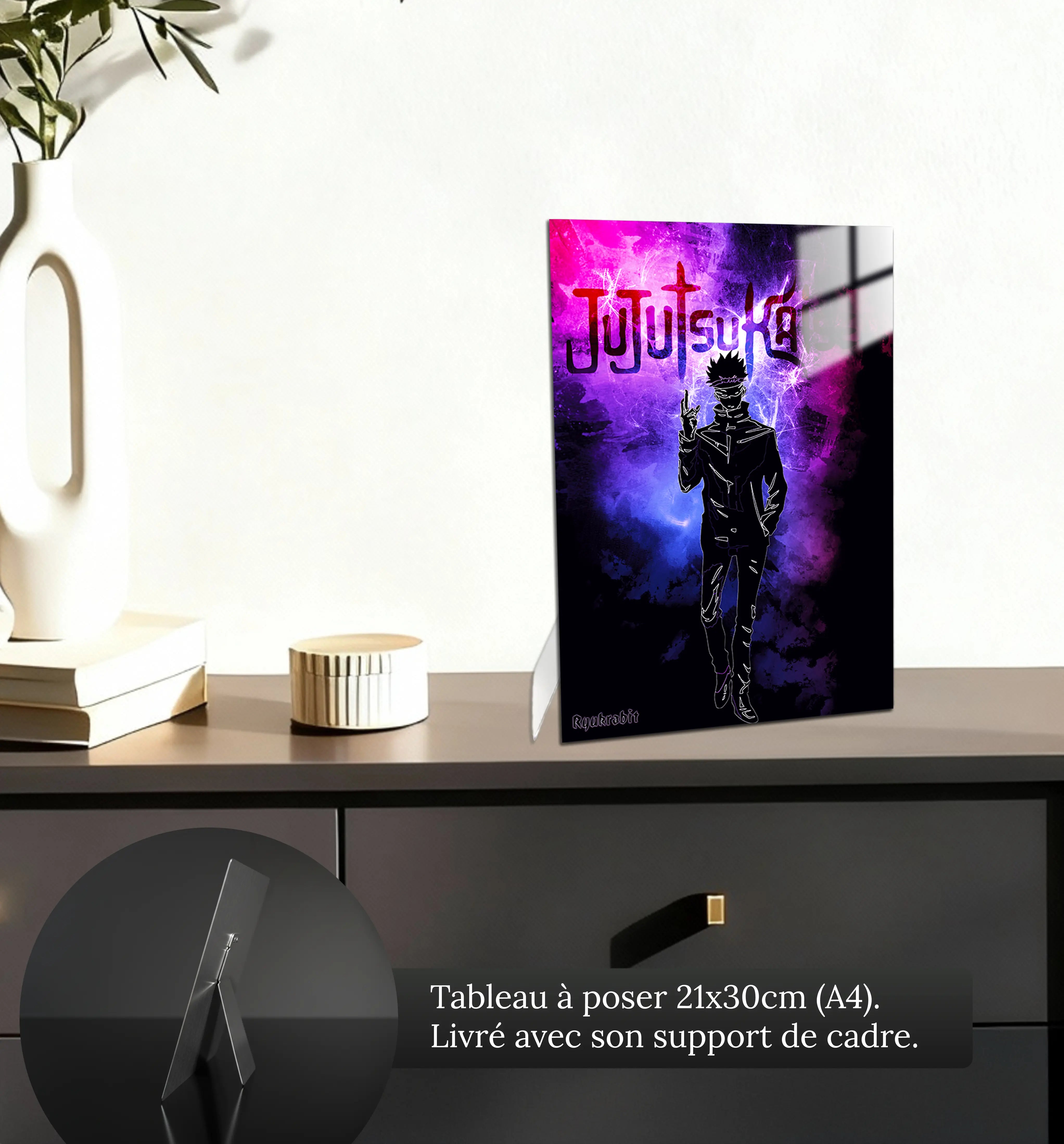 tableau-jujutsu-kaisen-gojo-satoru-petit-format-a-poser-sur-meuble | DreamWay