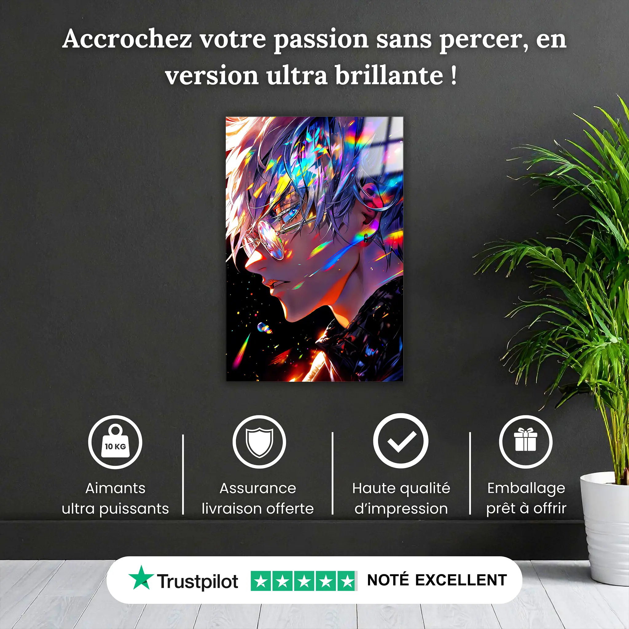 tableau-jujutsu-kaisen-gojo-satoru-portrait-pourquoi-acheter | DreamWay