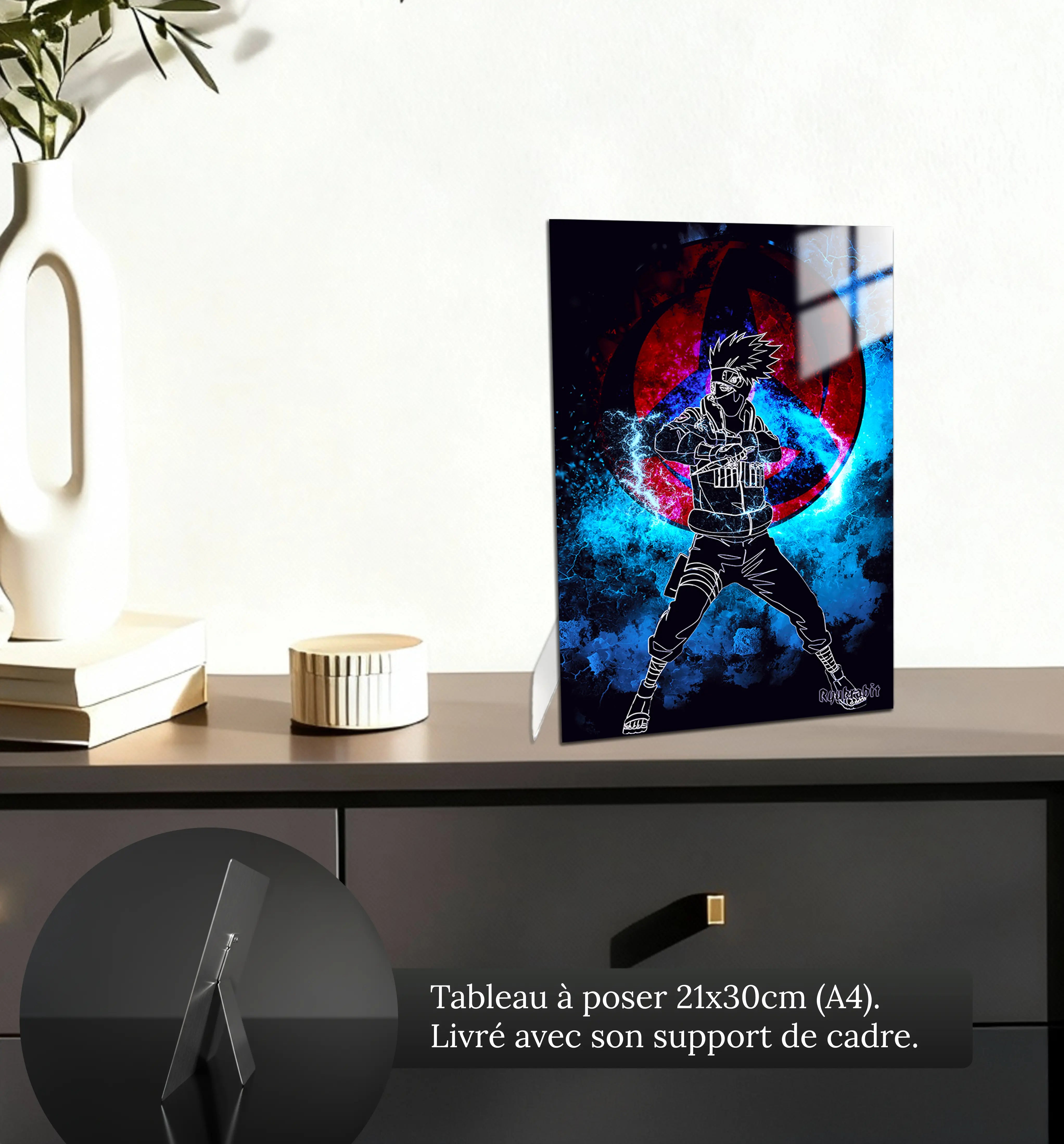 tableau-kakashi-colore-petit-format-a-poser-sur-meuble | DreamWay