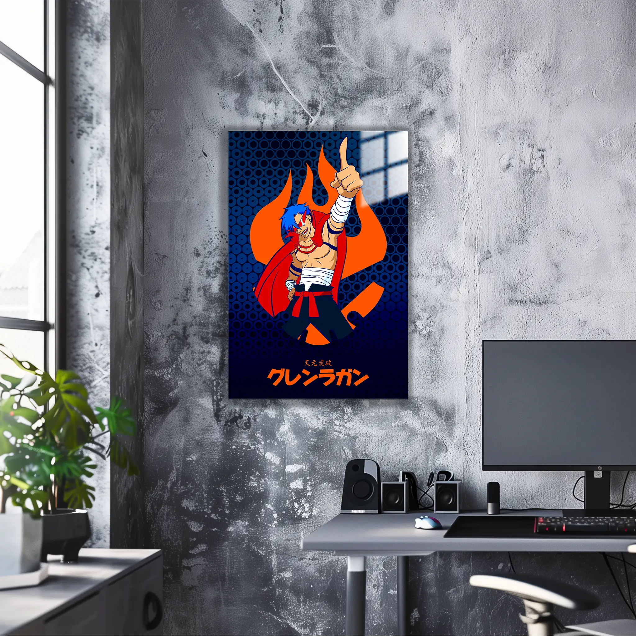 tableau-kamina-gurren-lagann-dans-le-bureau | DreamWay