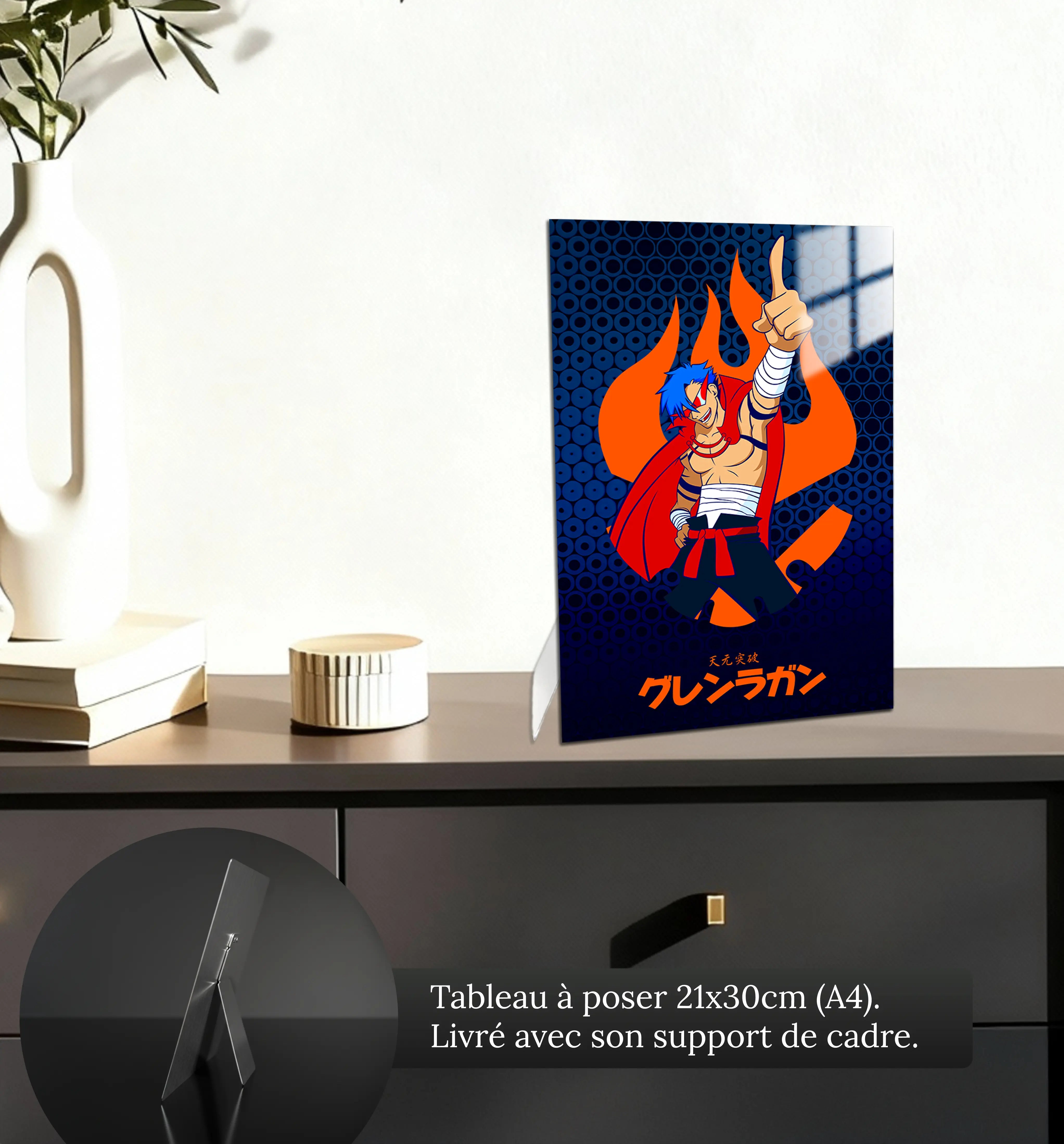 tableau-kamina-gurren-lagann-petit-format-a-poser-sur-meuble | DreamWay