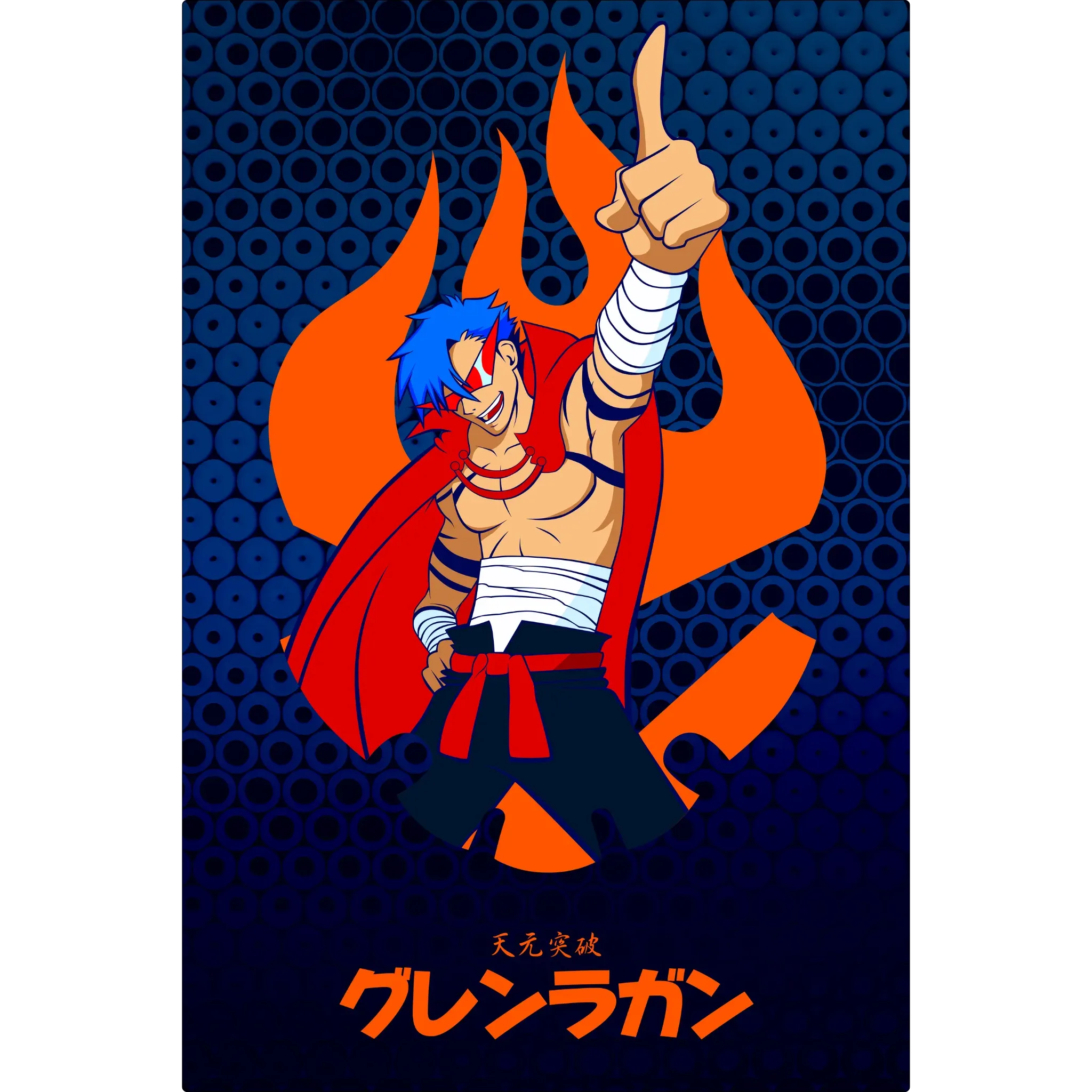 Tableau Kamina Gurren Lagann