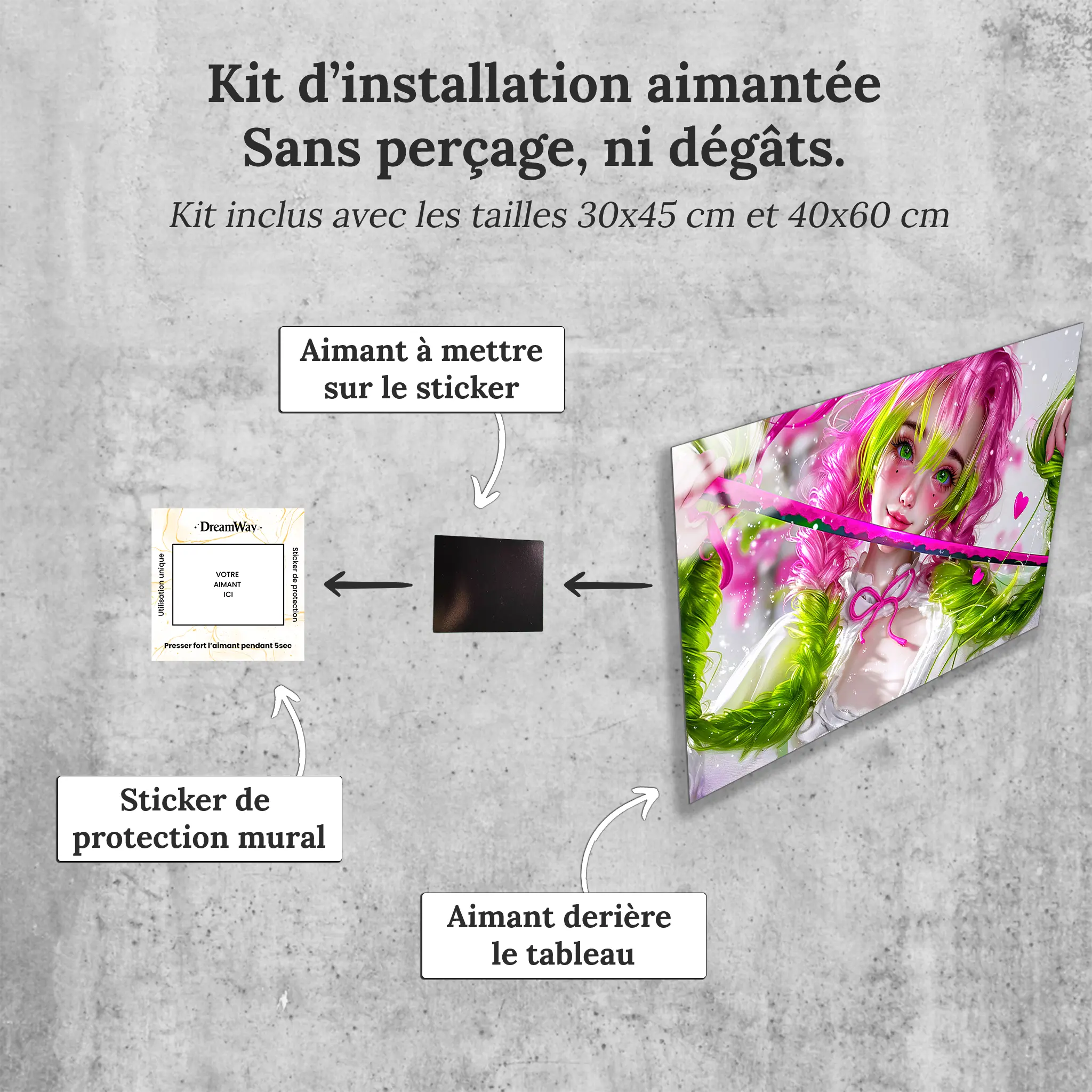 tableau-kanroji-realiste-avec-installation-aimantee | DreamWay