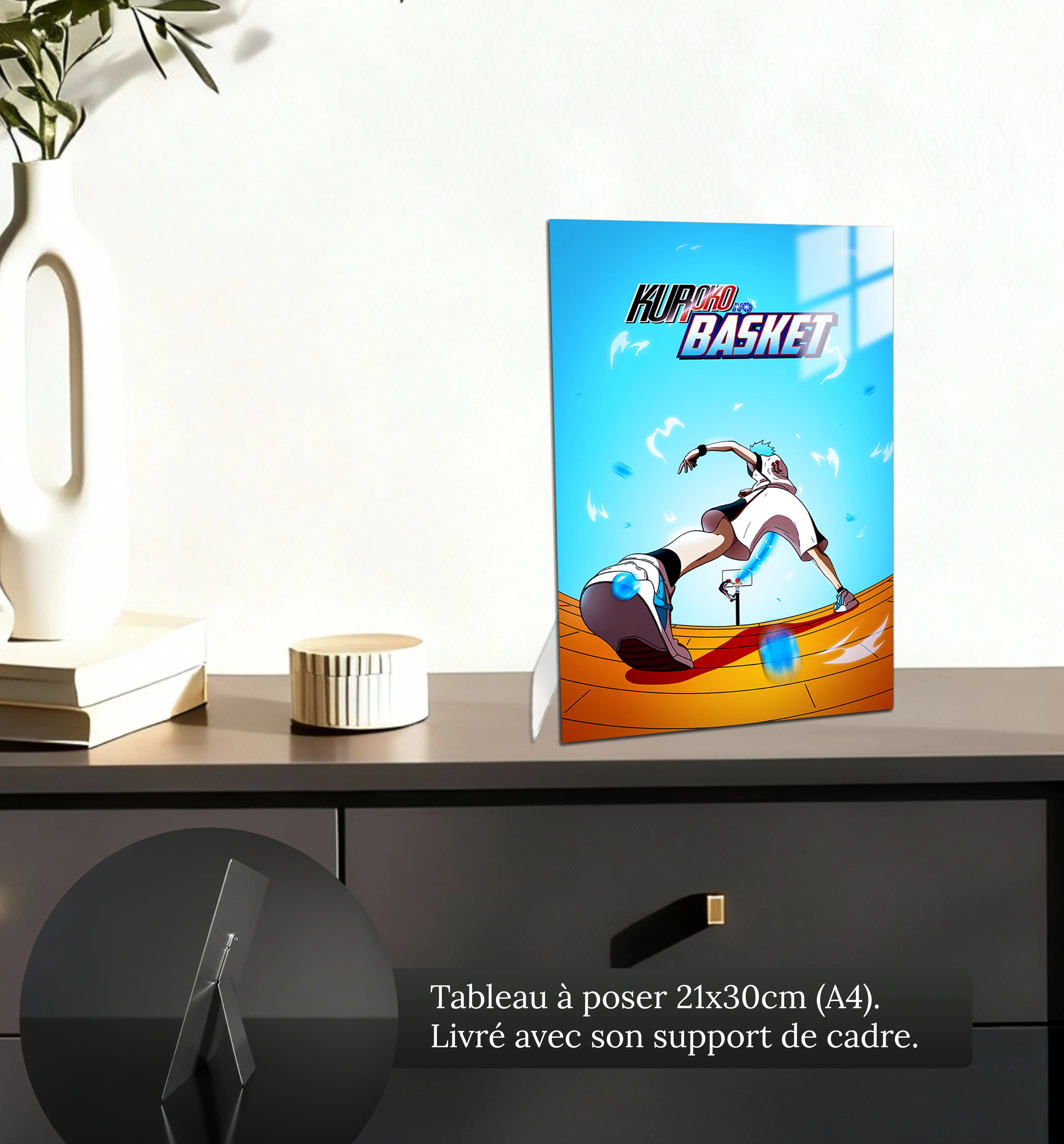 tableau-kuroko-no-basket-maillot-blanc-petit-format-a-poser-sur-meuble | DreamWay